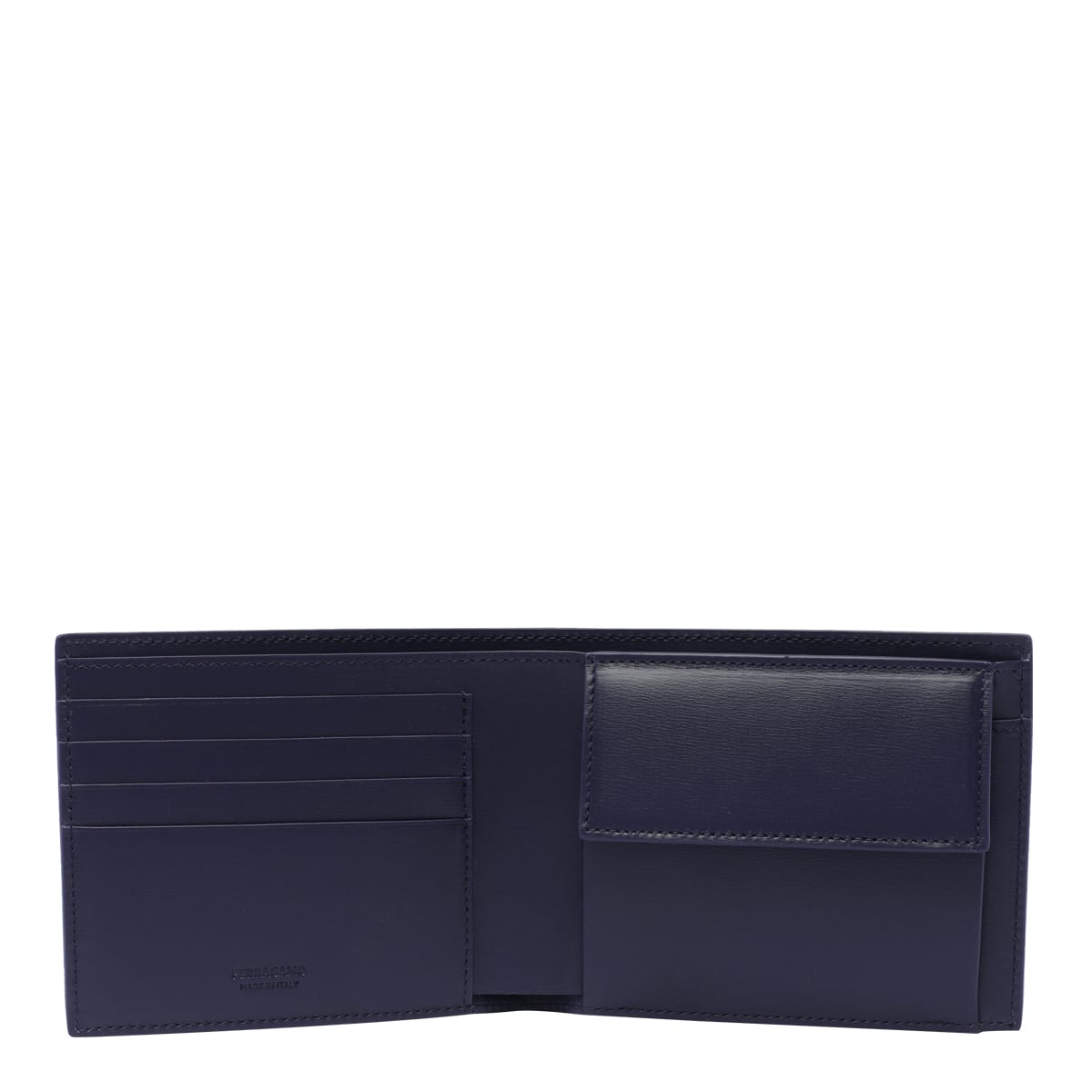 Shop Ferragamo Logo Wallet In Blue