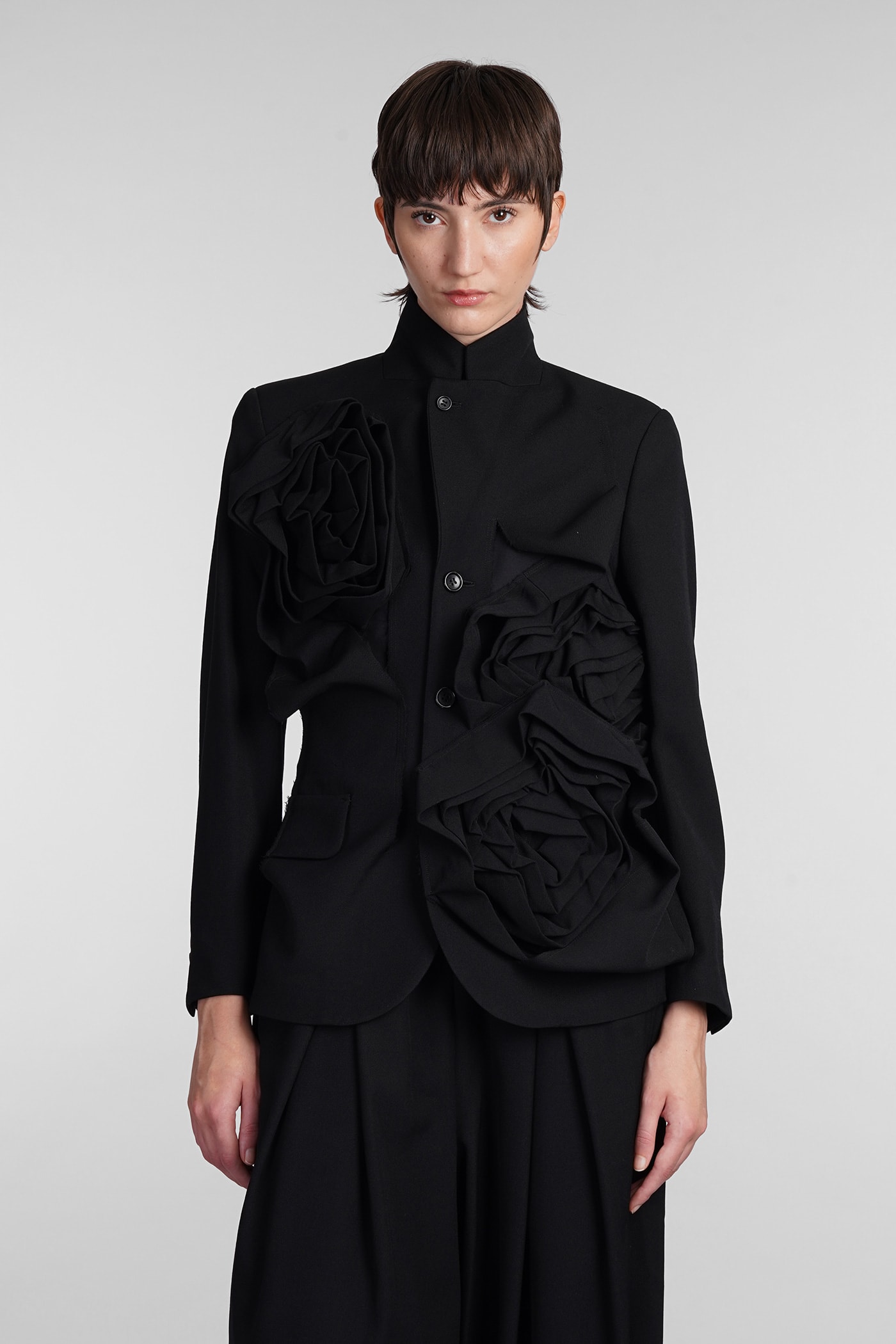 Shop Comme Des Garçons Blazer In Black Wool