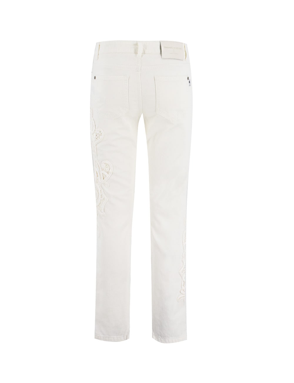 Shop Ermanno Scervino Jeans In Blanc De Blanc_off White