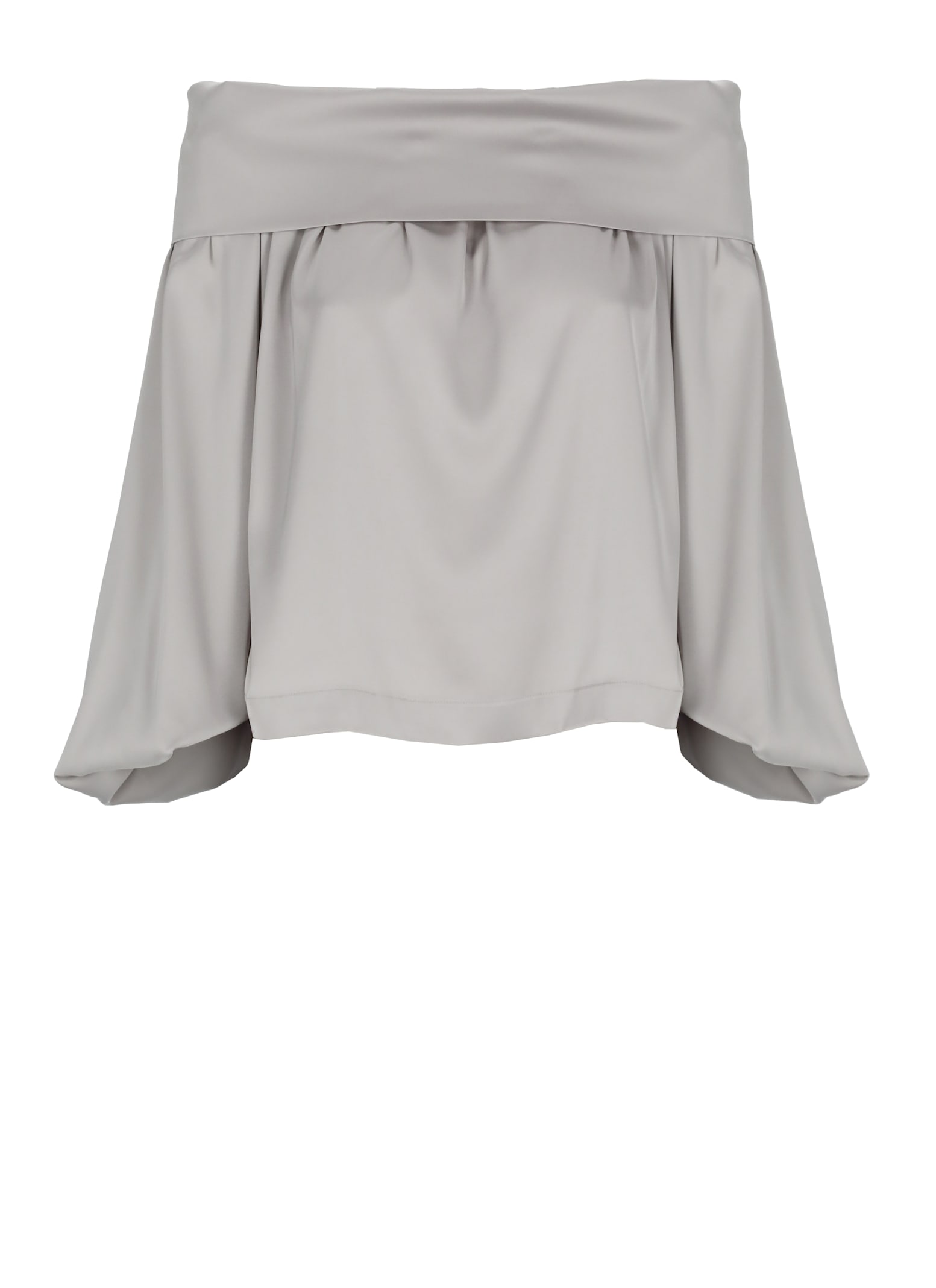 D. Exterior Satin Blouse