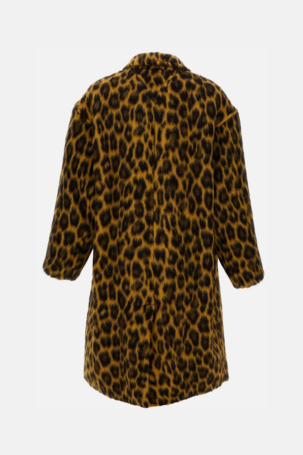 Bottega Veneta Leopard-print Alpaca Coat In Animal Print