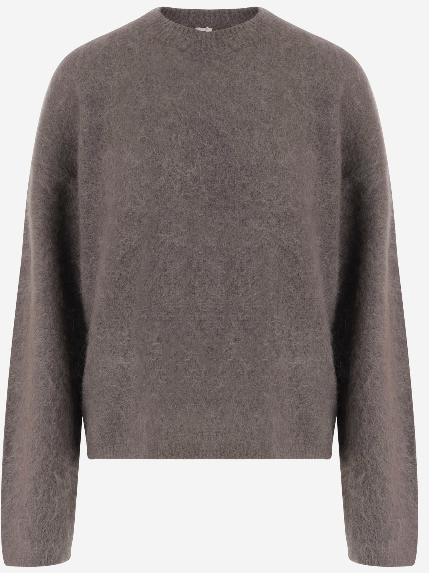 The Garment Stretch Mohair Blend Sweatshirt In Brown
