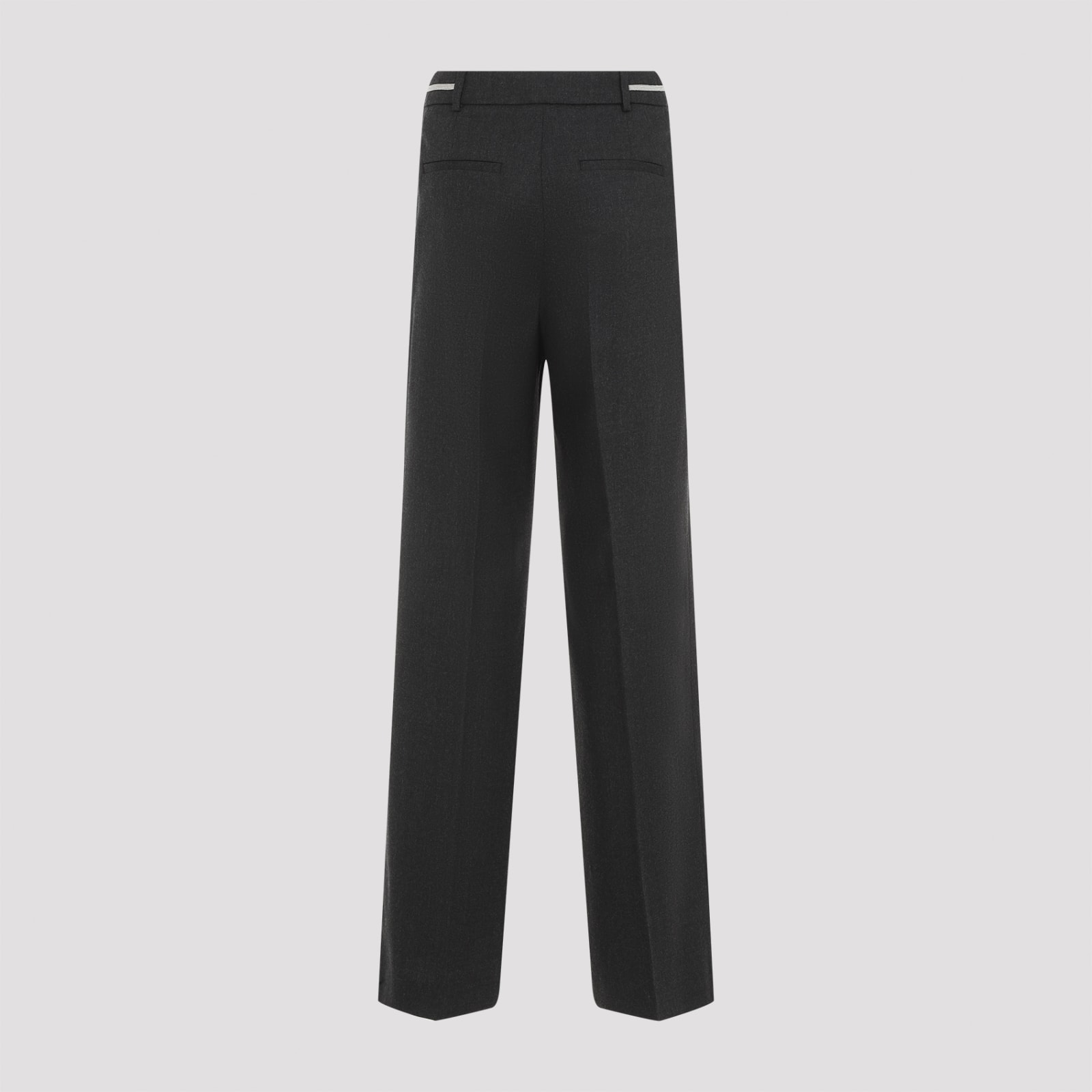 Shop Peserico Regular Pants In Grafite