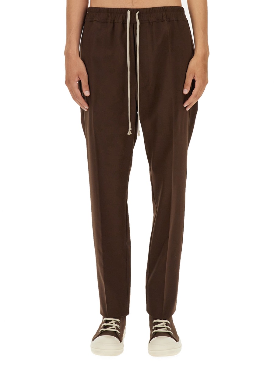 Shop Rick Owens Drawstring Pant In Brown