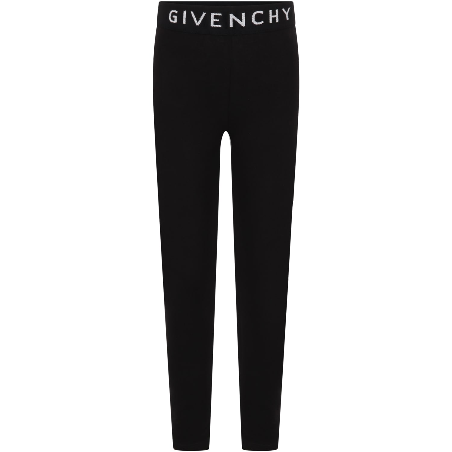 Givenchy Teen Girls Black 4g Logo Leggings