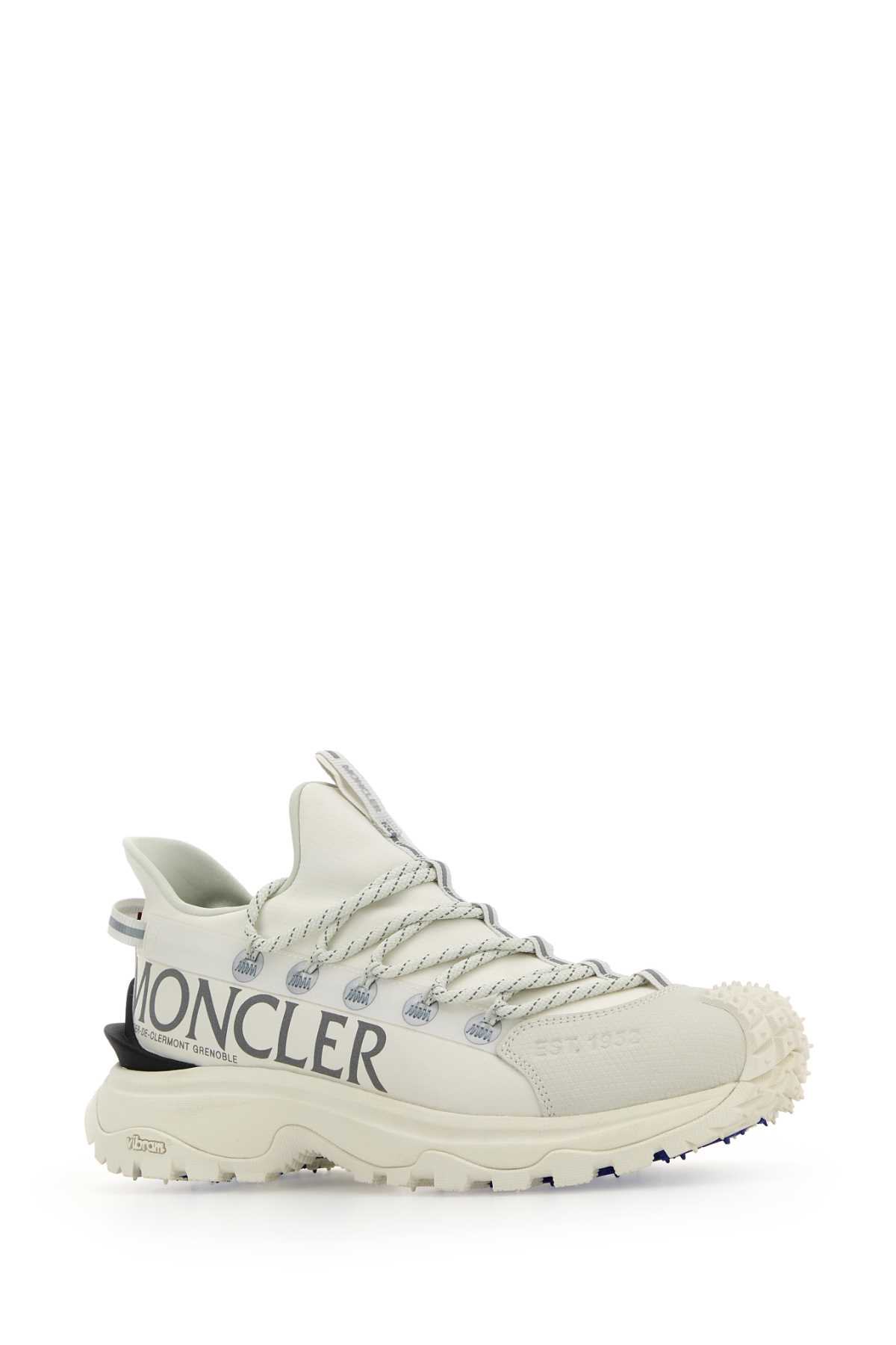 Moncler White Canvas Trailgrip Lite 2 Sneakers In White