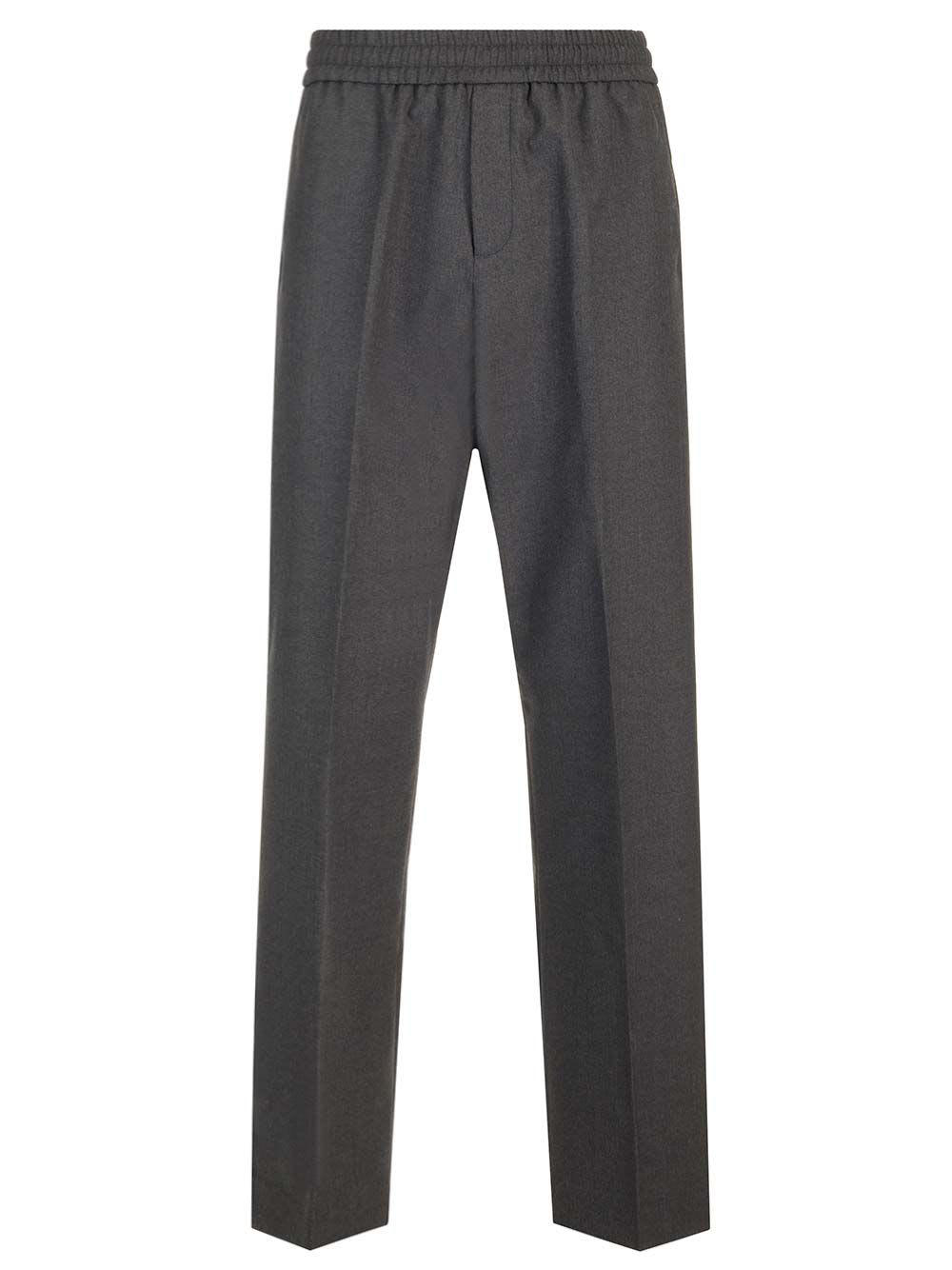 Shop Golden Goose Soft Trousers In Charcoal