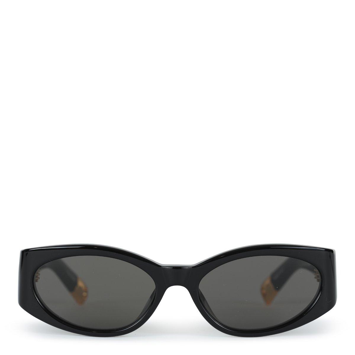 Jacquemus Oval Frame Sunglasses In Grey