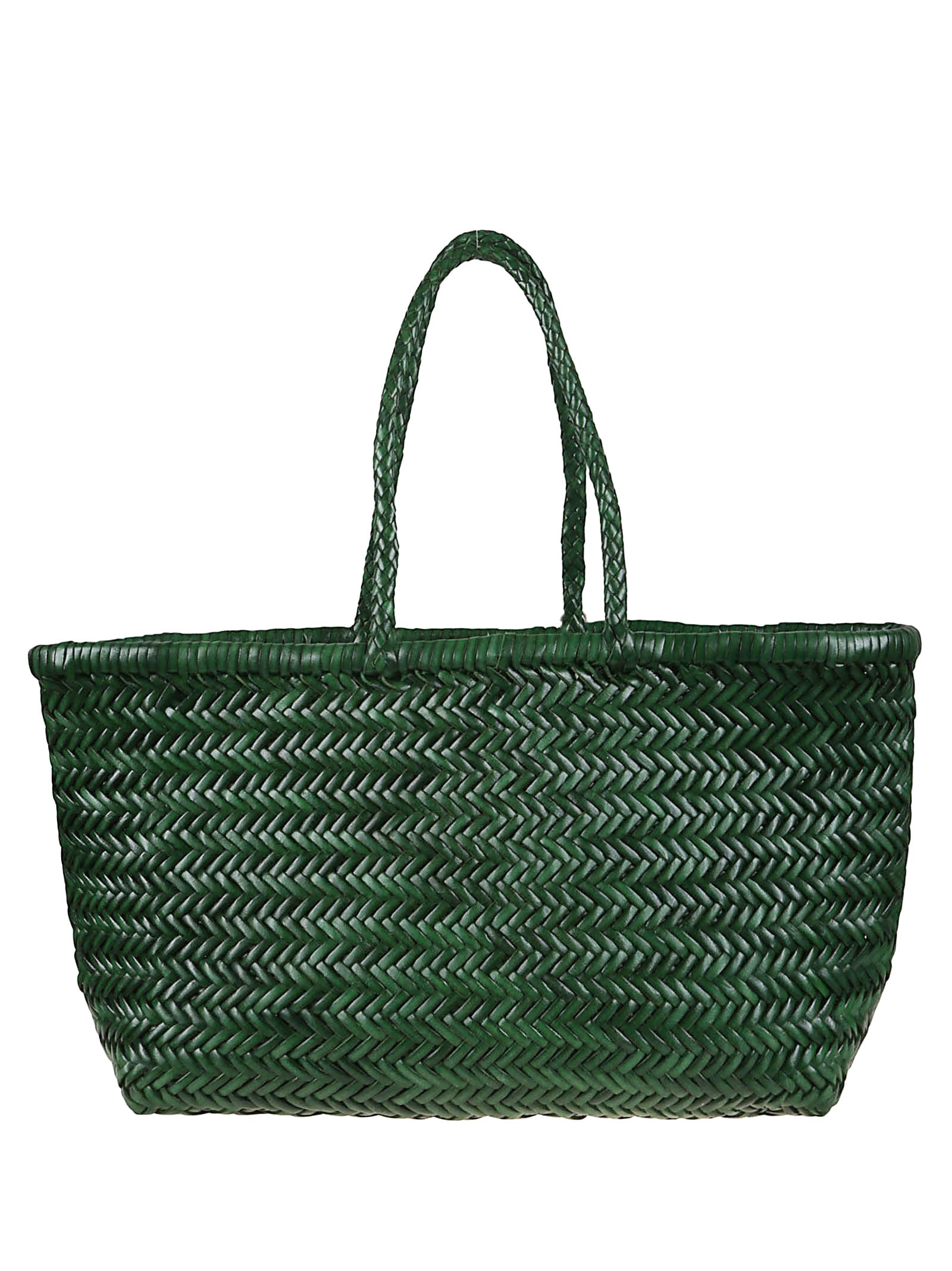 Dragon Diffusion Bamboo Triple Jump Big 3x Jump Design Basket 46x22x15 In Parrot Green