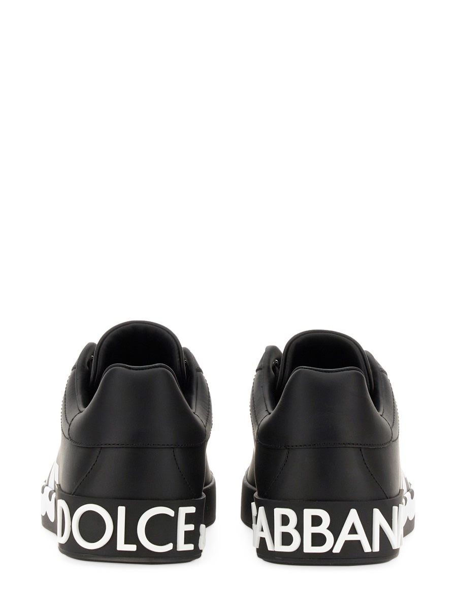 Shop Dolce & Gabbana Portofino Sneaker In Black