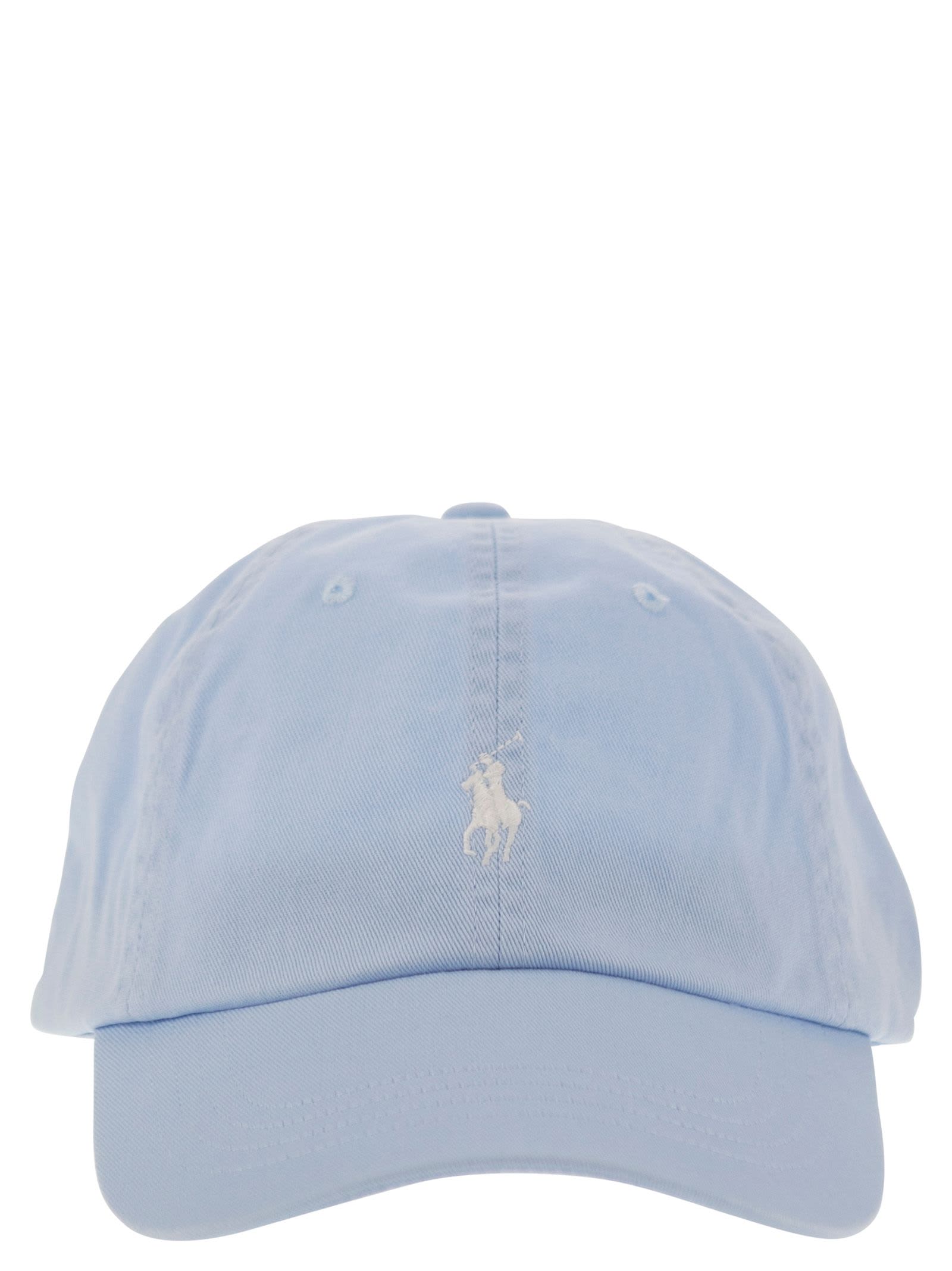 Polo Ralph Lauren Cotton Chino Hat In Light Blue