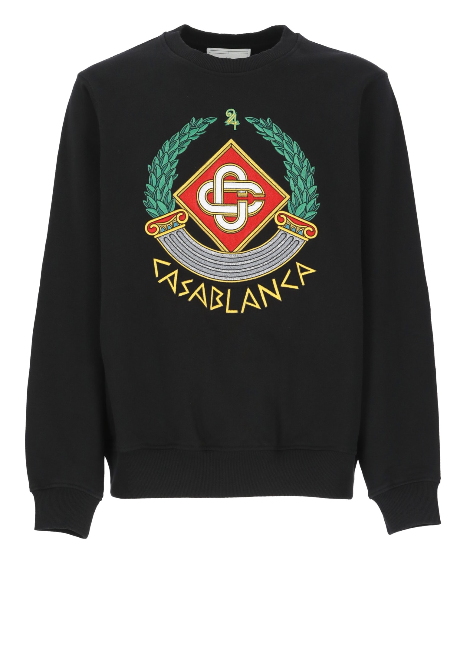 Shop Casablanca Casa Crest Sweatshirt In Black