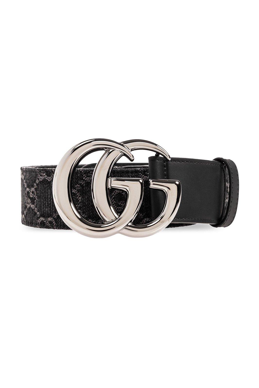 Gucci Logo Plaque Monogrammed Belts