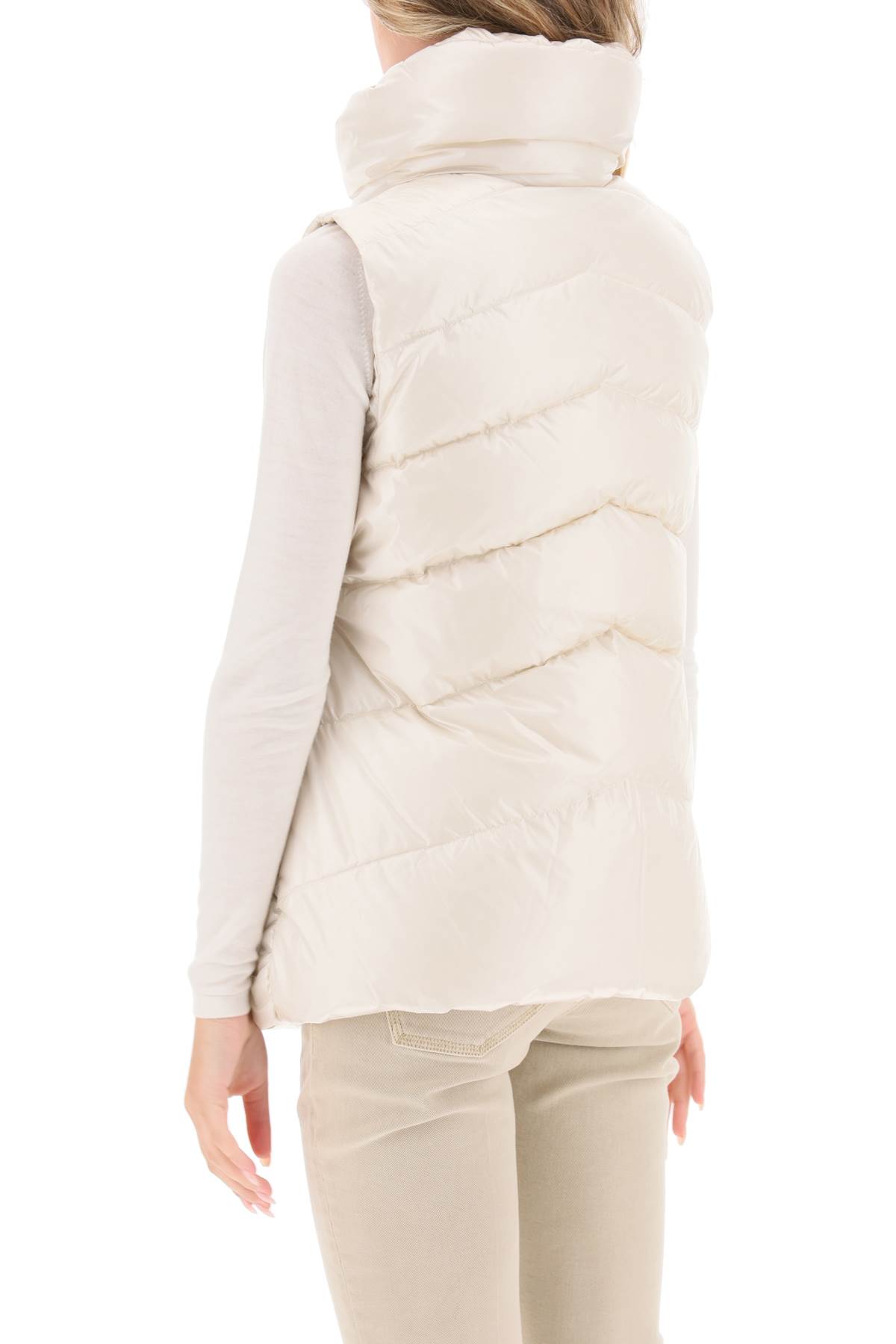 Shop Tatras Inoke Down Vest In Ivory (white)