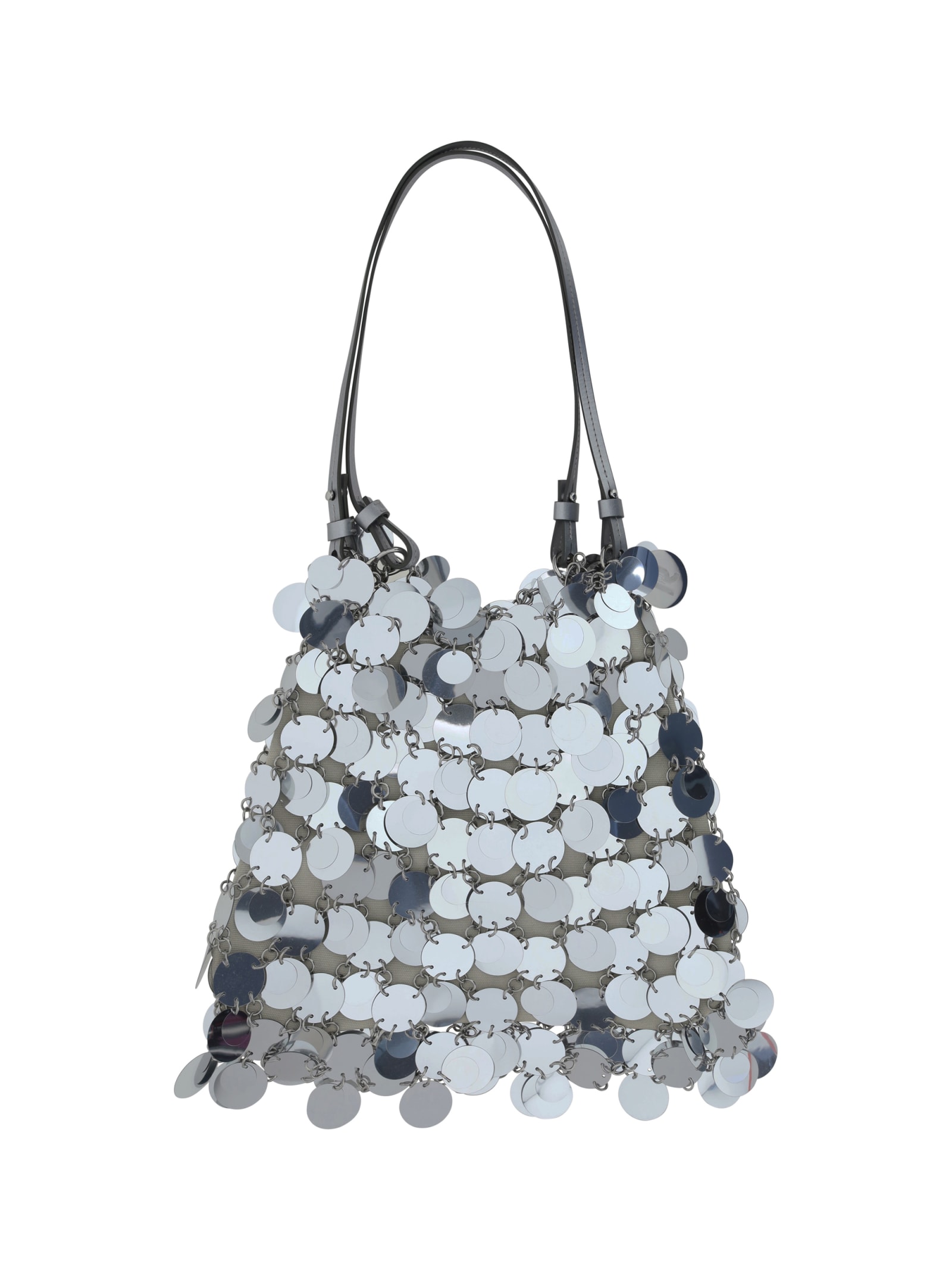 Shop Rabanne Handbag In Silver