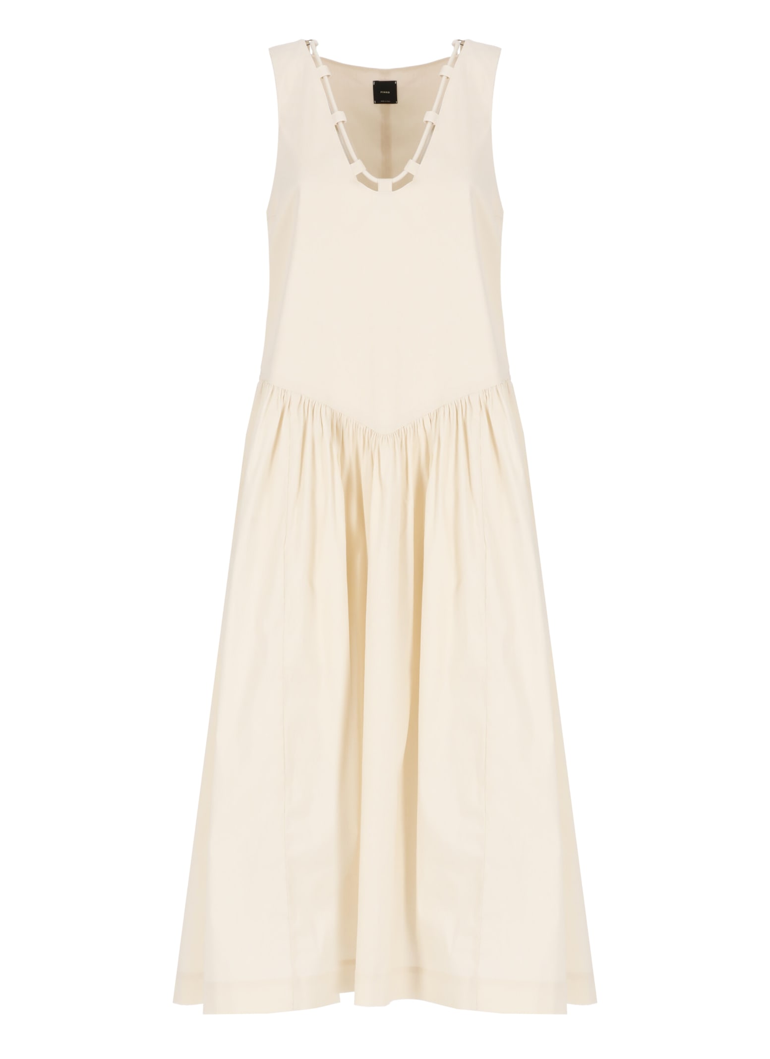Shop Pinko Anonymous Dress In Ivory