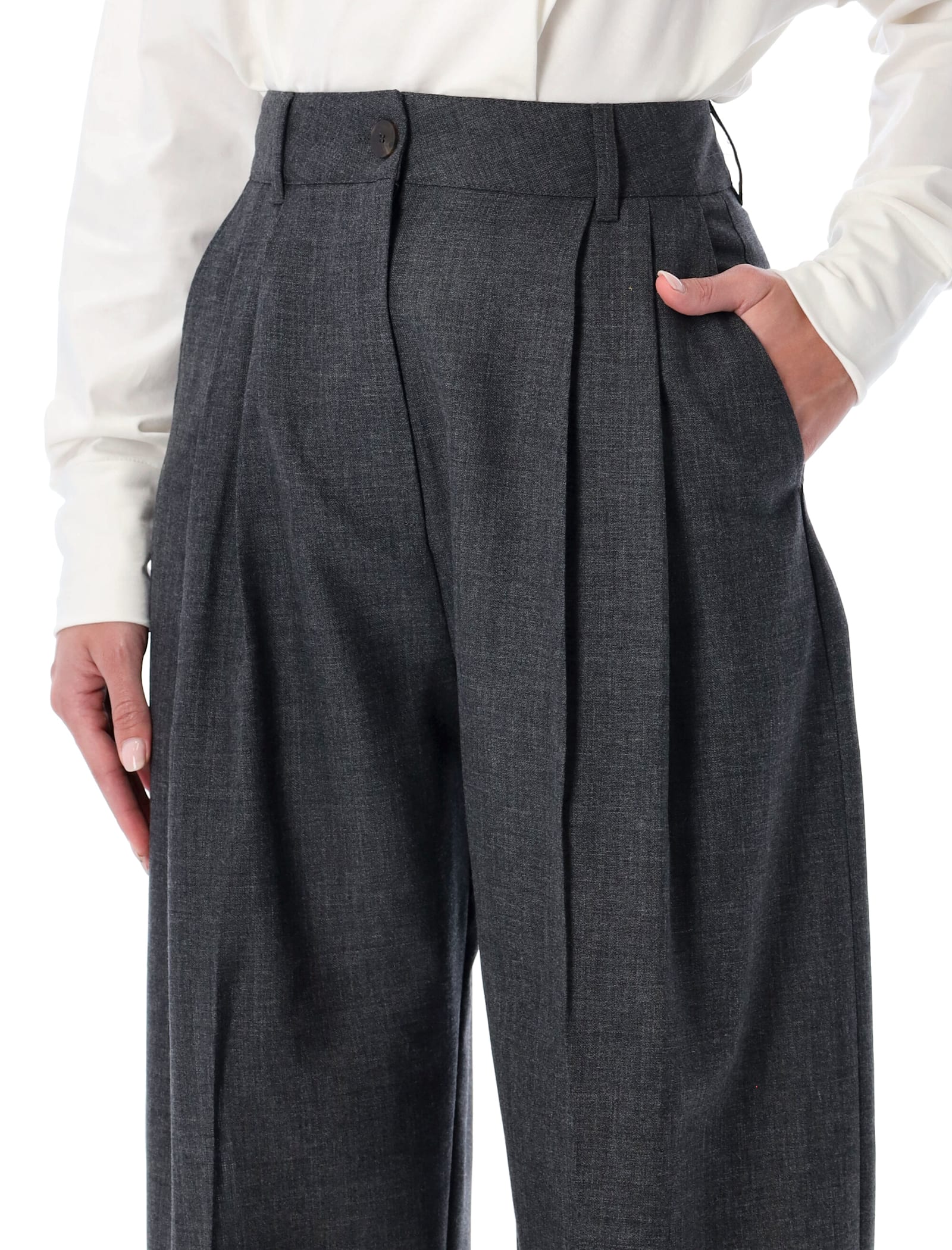 Studio Nicholson Acuna Heritage Wool Wide-leg Pants