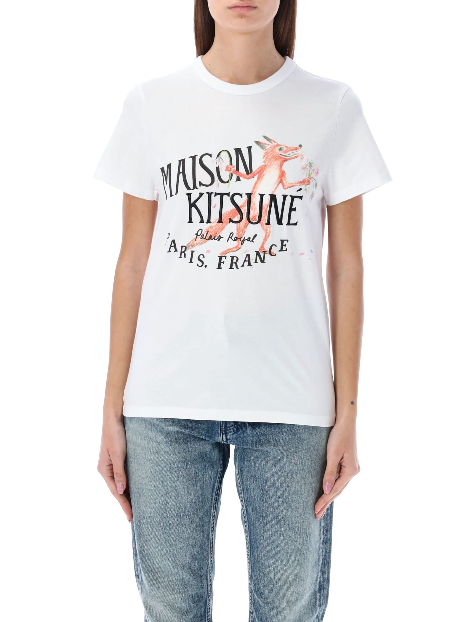 Maison Kitsuné Flower Fox Classic T-shirt