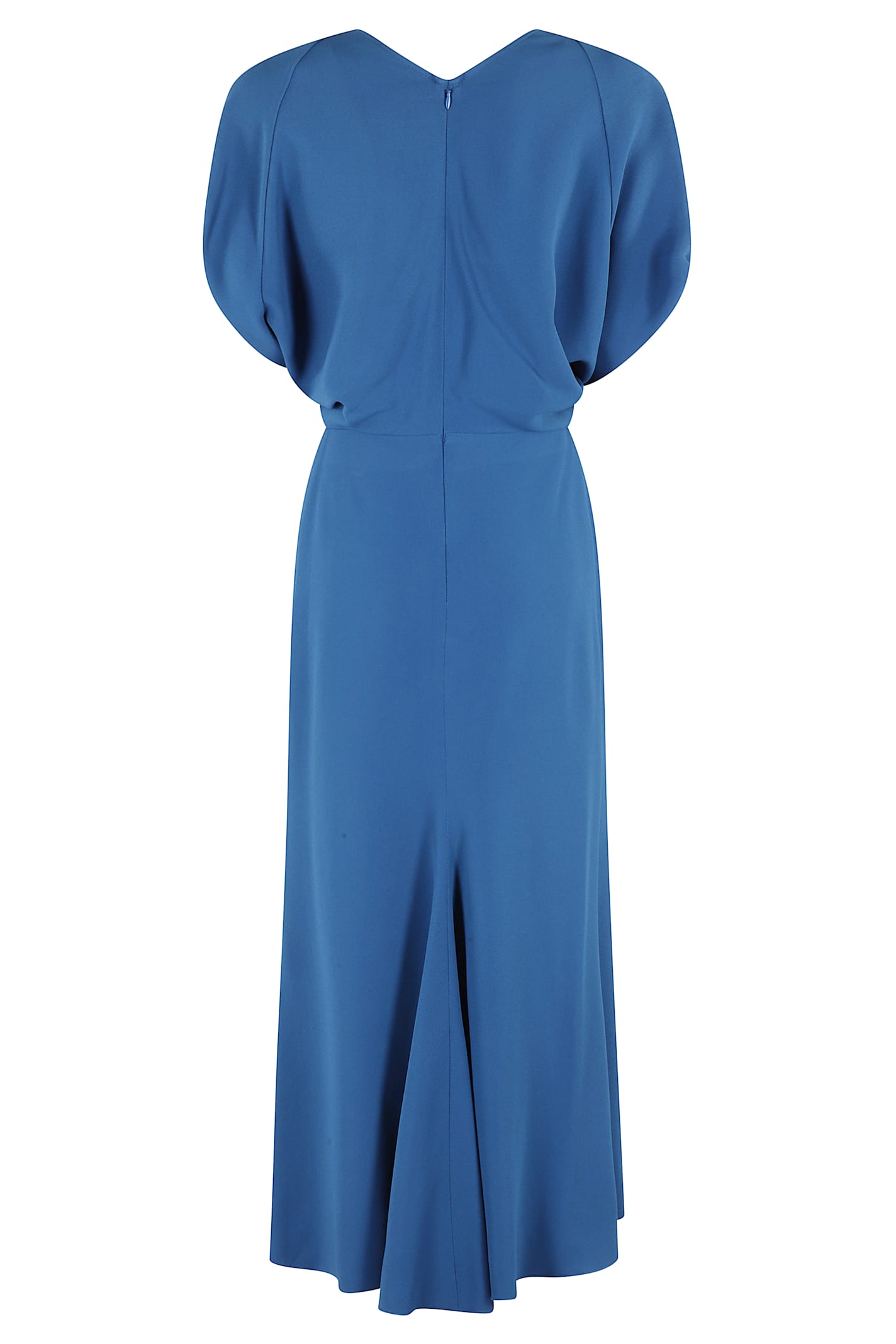 VICTORIA BECKHAM BLOUSON DETAIL MIDI DRESS 