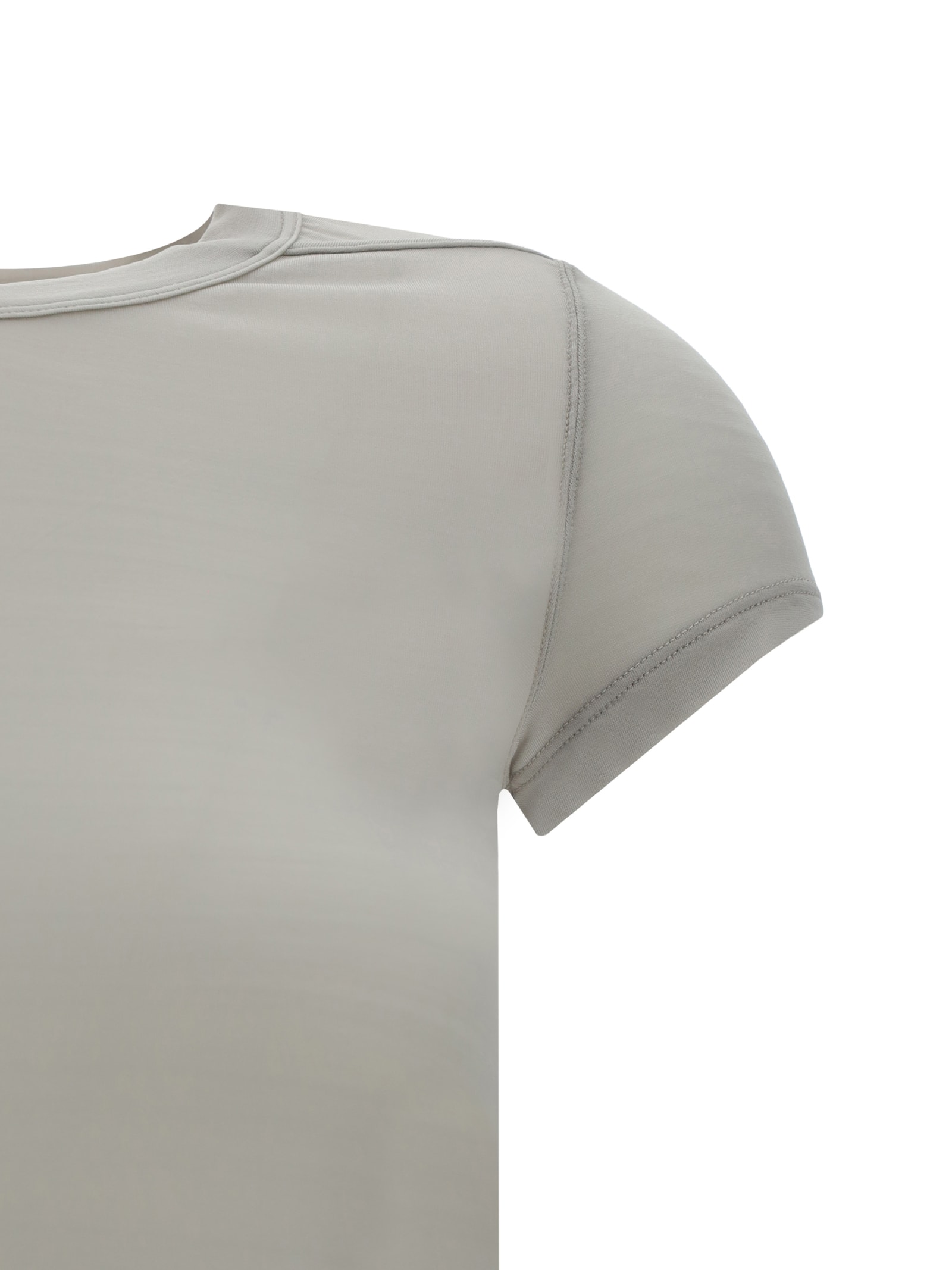 Shop Rick Owens T-shirt In Pearl