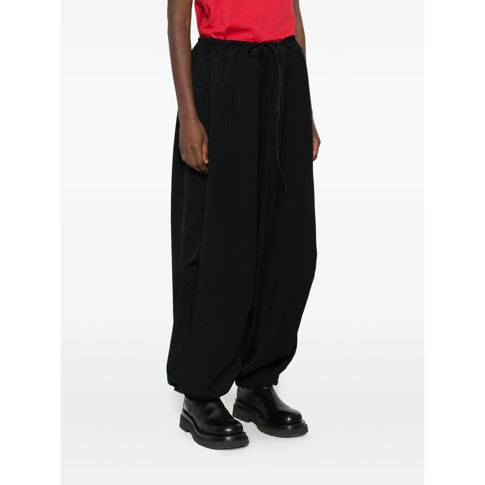 Y-3 Drawstring Elasticated Track Pants In Black