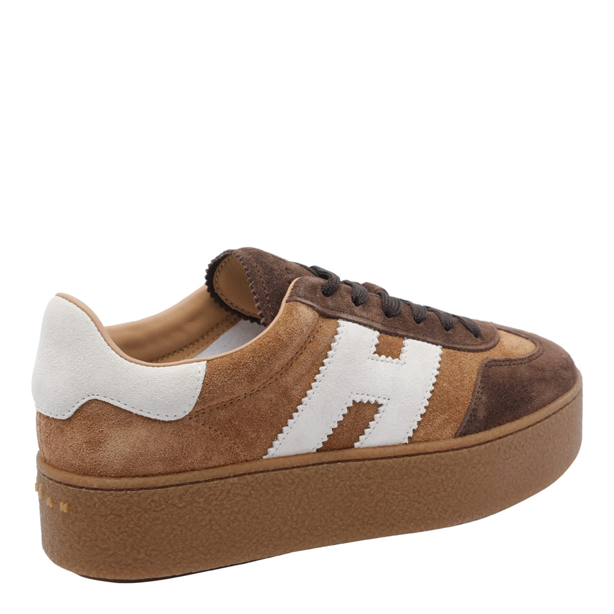 Hogan Low Top Platform Sole Sneakers In Multi