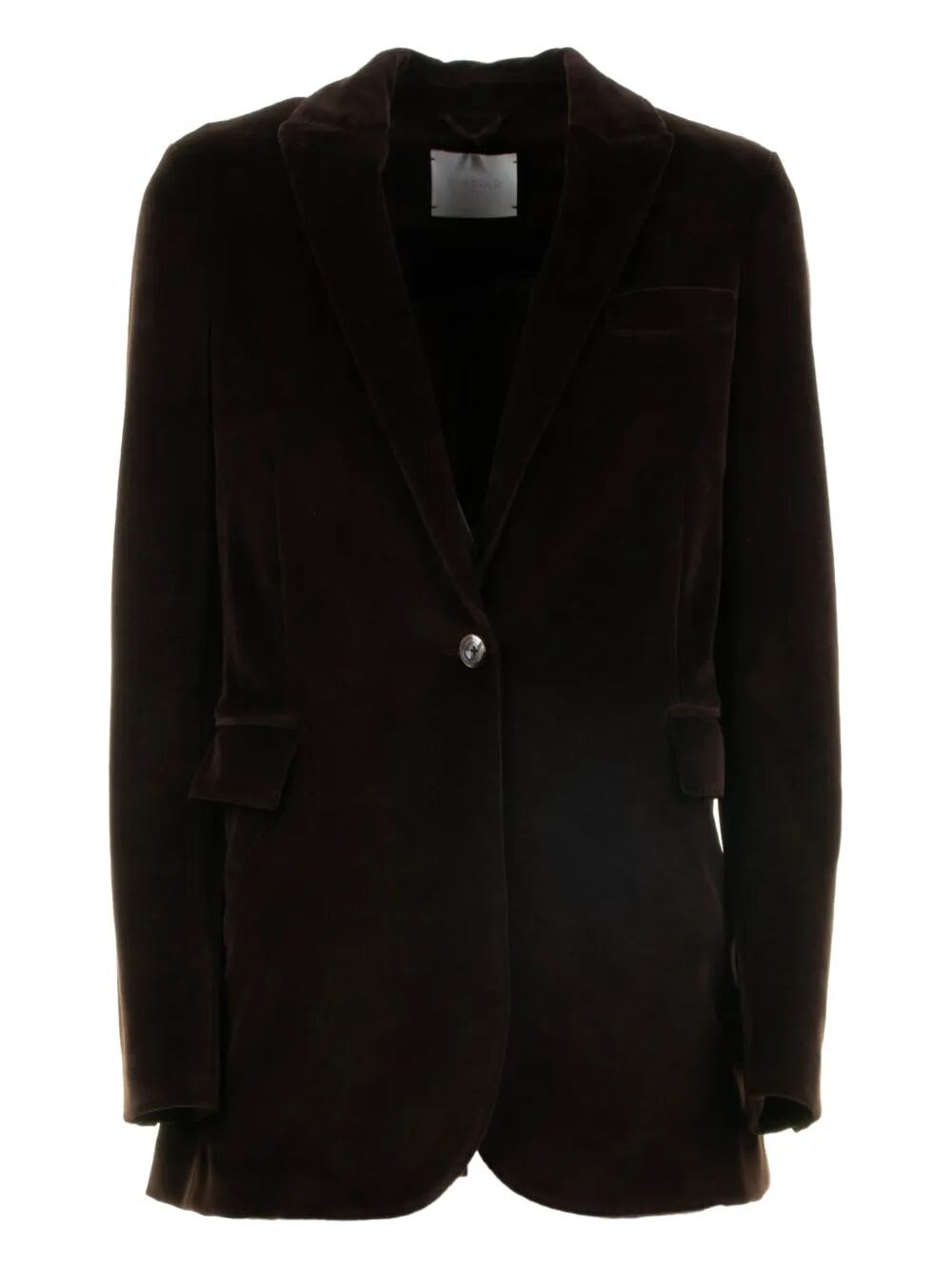 Circolo 1901 Notched-lapel Jacket In Brown