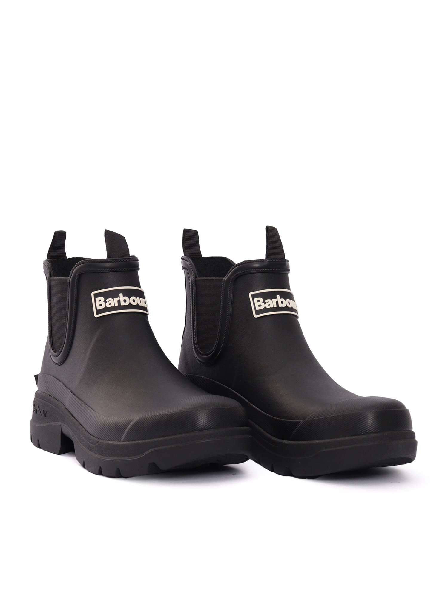 Barbour Halton Womens Chelsea Wellies In Black