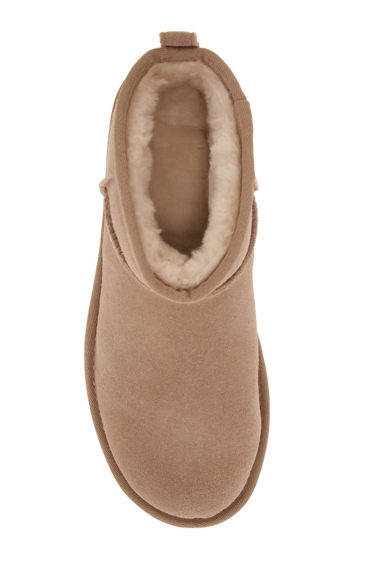 Shop Ugg Classic Ultra Mini Platform Ankle Boots In Sand