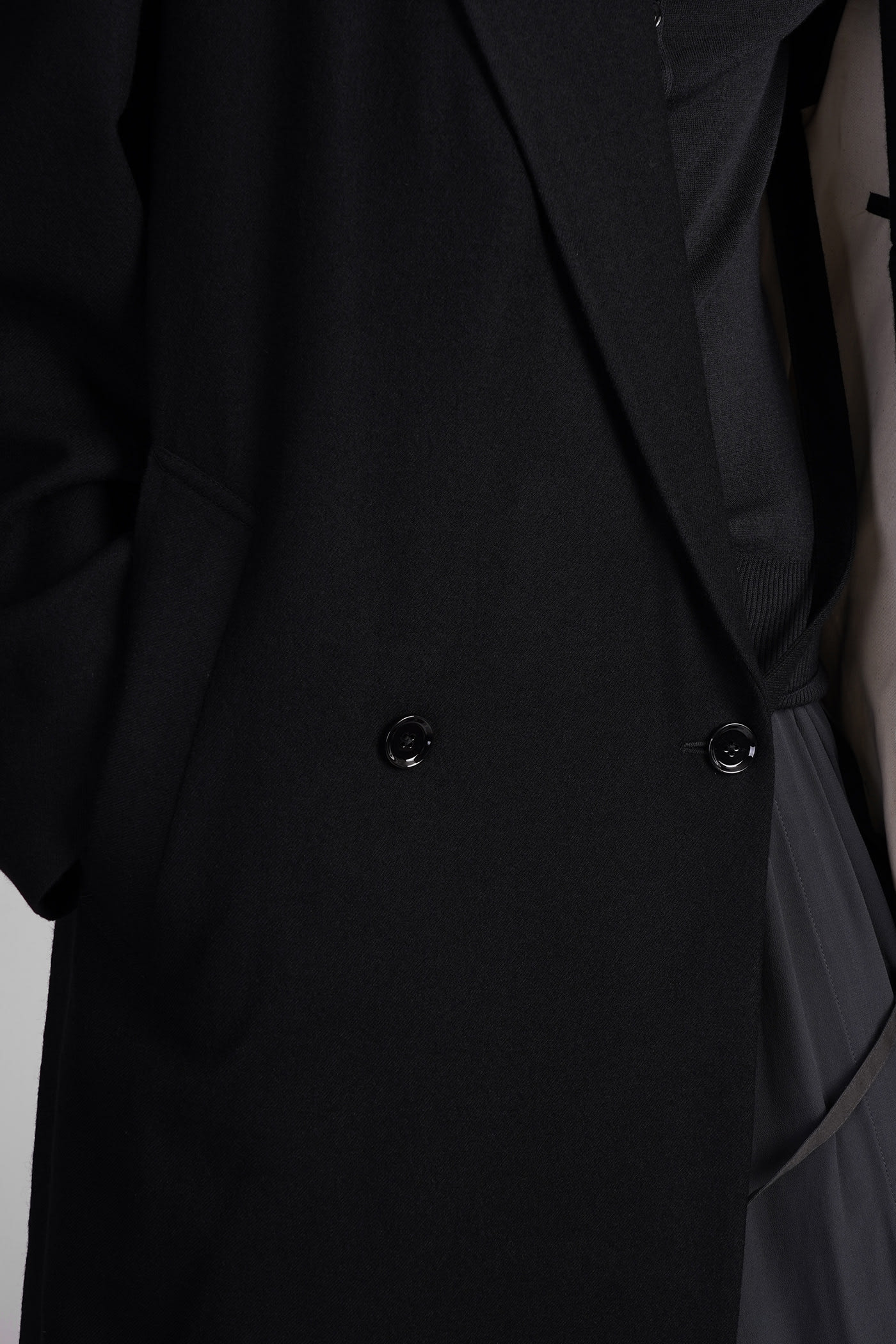 Shop Lemaire Coat In Black Wool