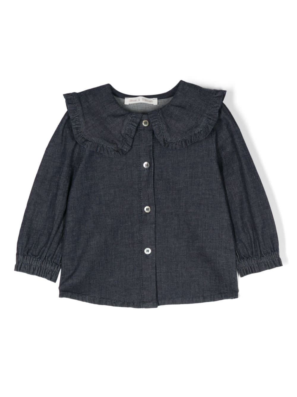 Zhoe &amp; Tobiah Babies' Blusa Con Ruches In Gray