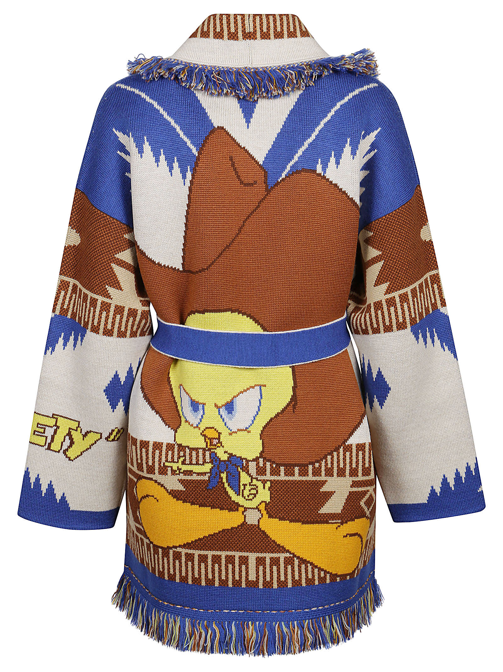 ALANUI TWEETY COWBOY ICON JACQUARD CARDIGAN