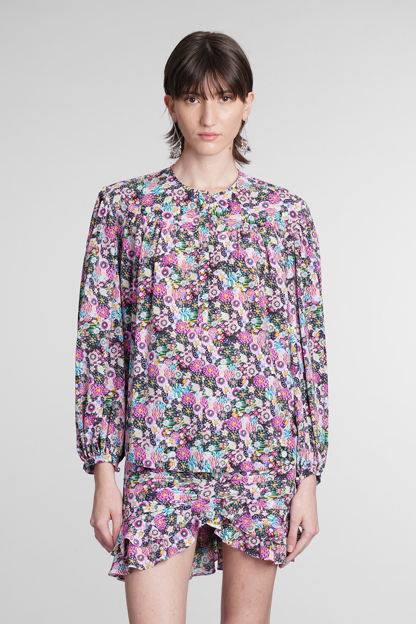 Isabel Marant Brunile Blouse In Multicolor Polyester