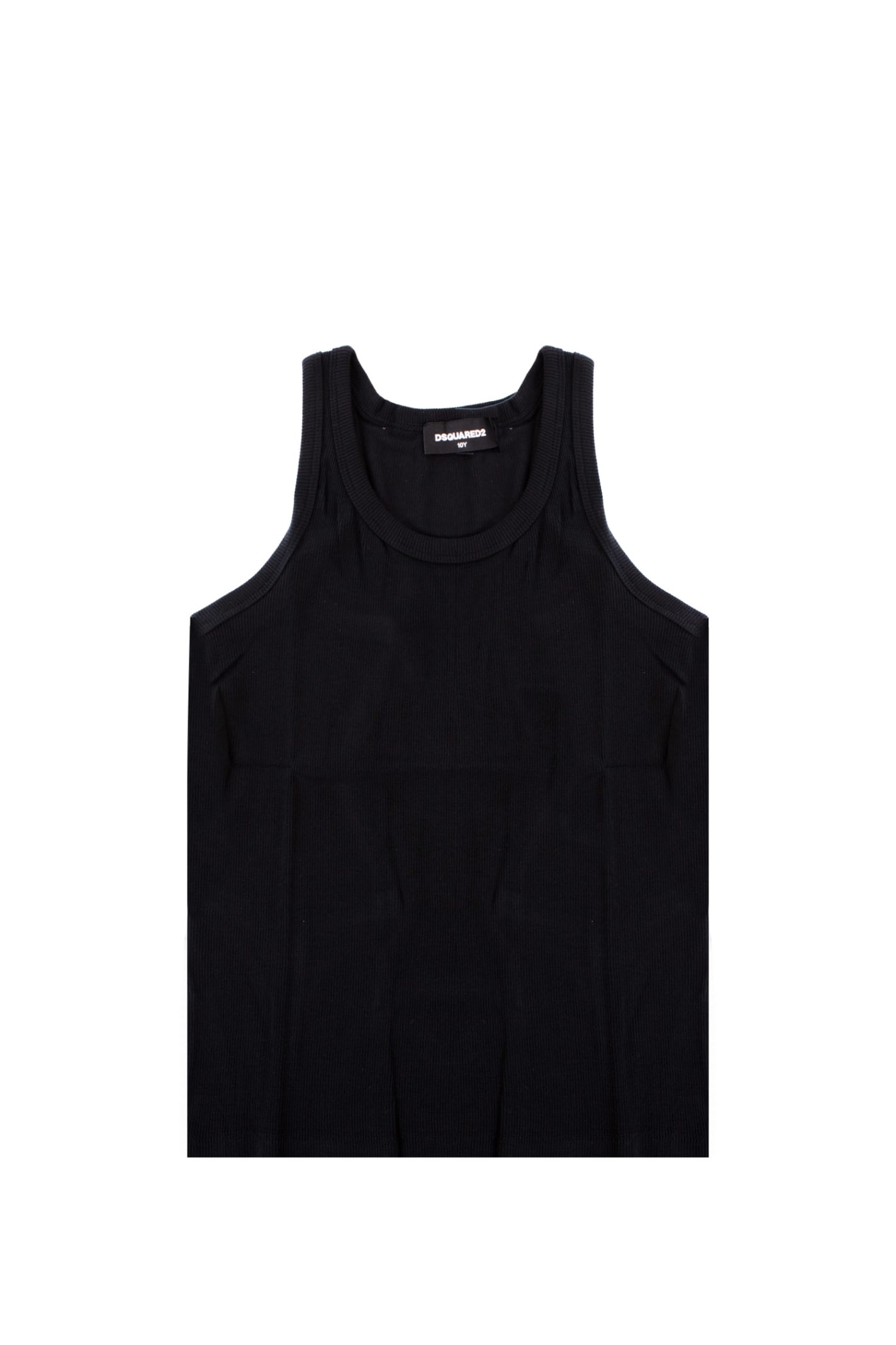 Dsquared2 Kids' Cotton Tank Top In Back