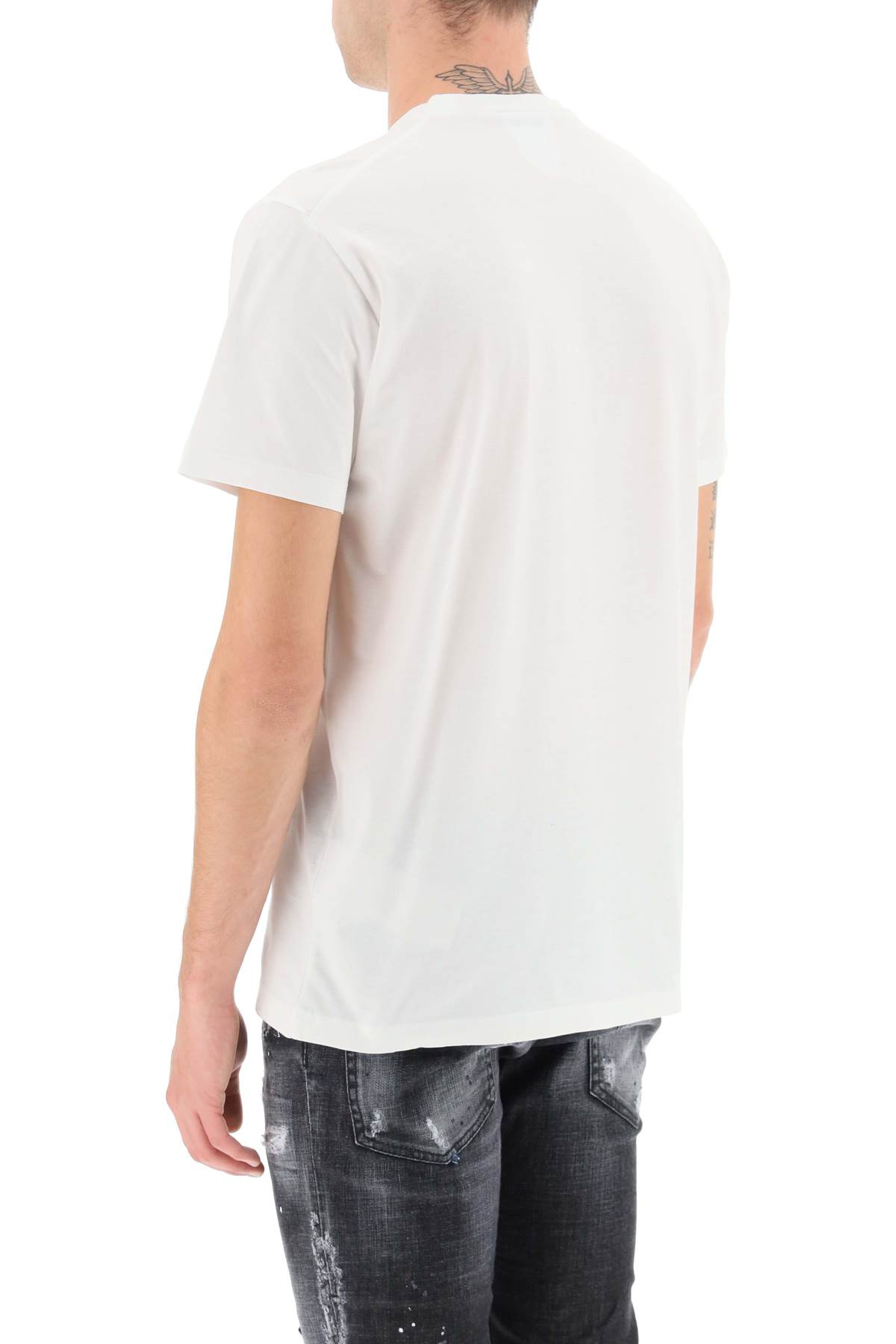 Shop Dsquared2 D2 Goth Surfer T-shirt In White (white)