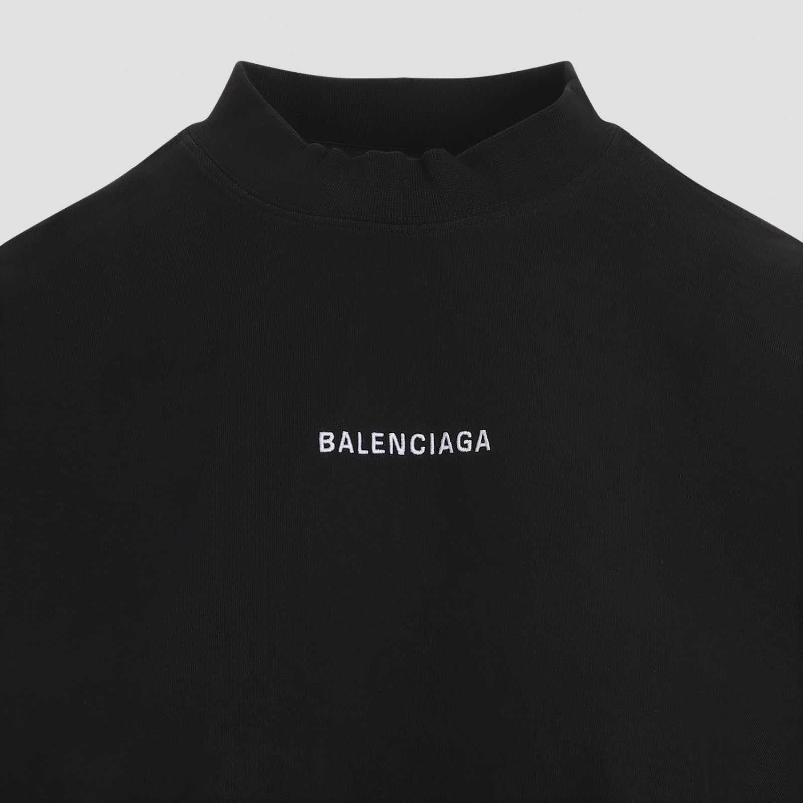 Shop Balenciaga T-shirt Dress In Black White