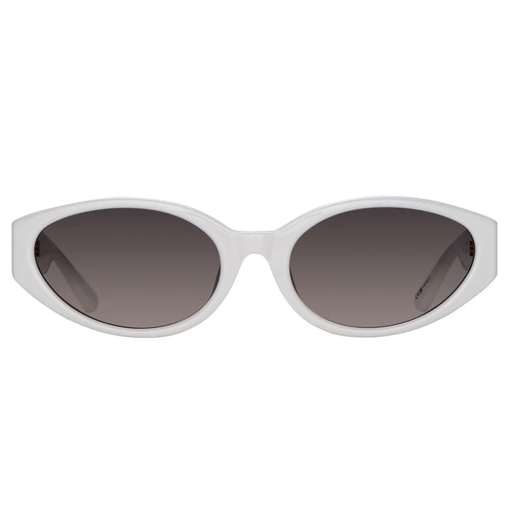 Lyra - White / Yellow Gold Sunglasses