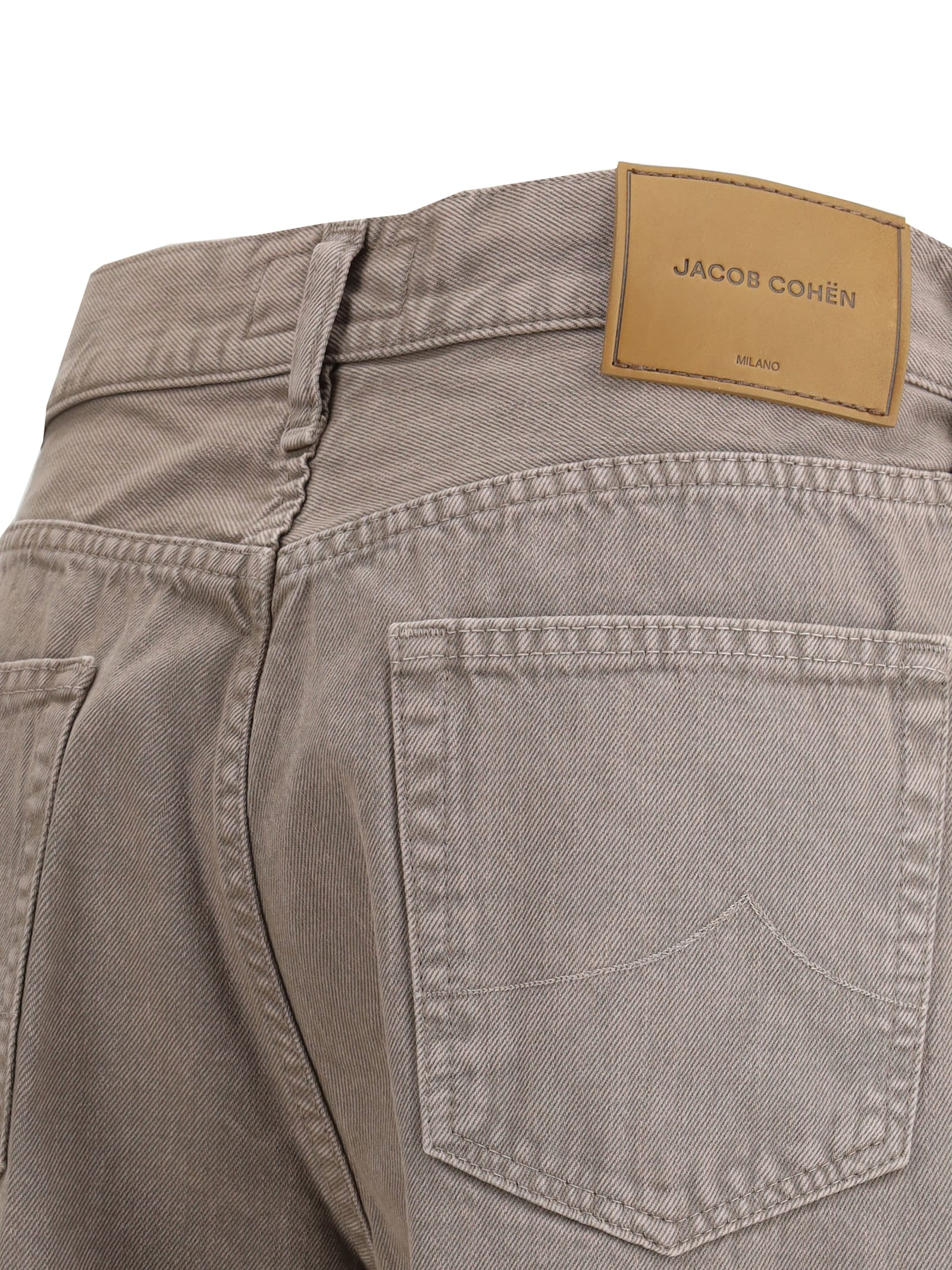 Jacob Cohen Grace Wide 5 Pocket Jeans In Brown