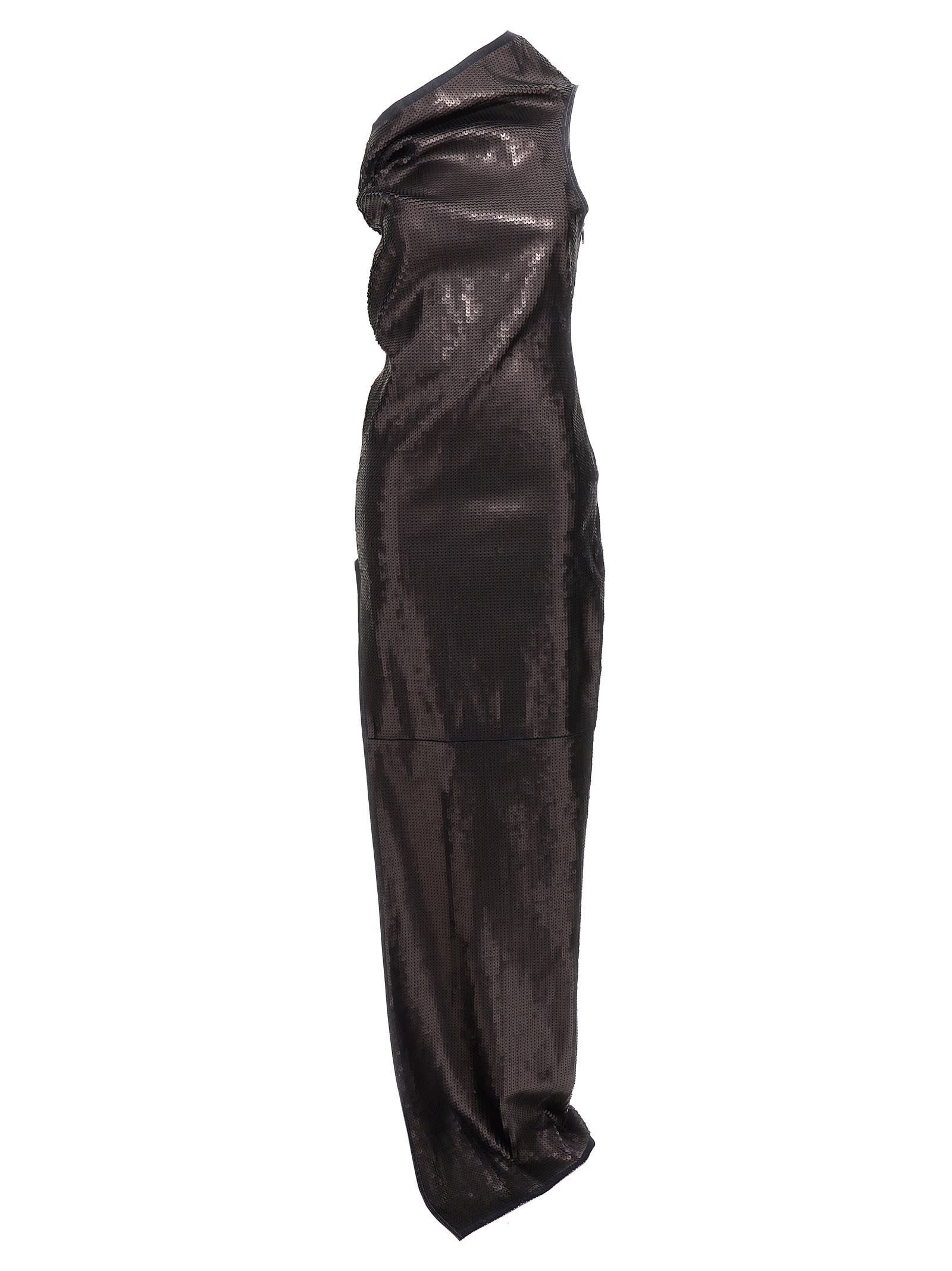 Shop Rick Owens Athena Dress In Black