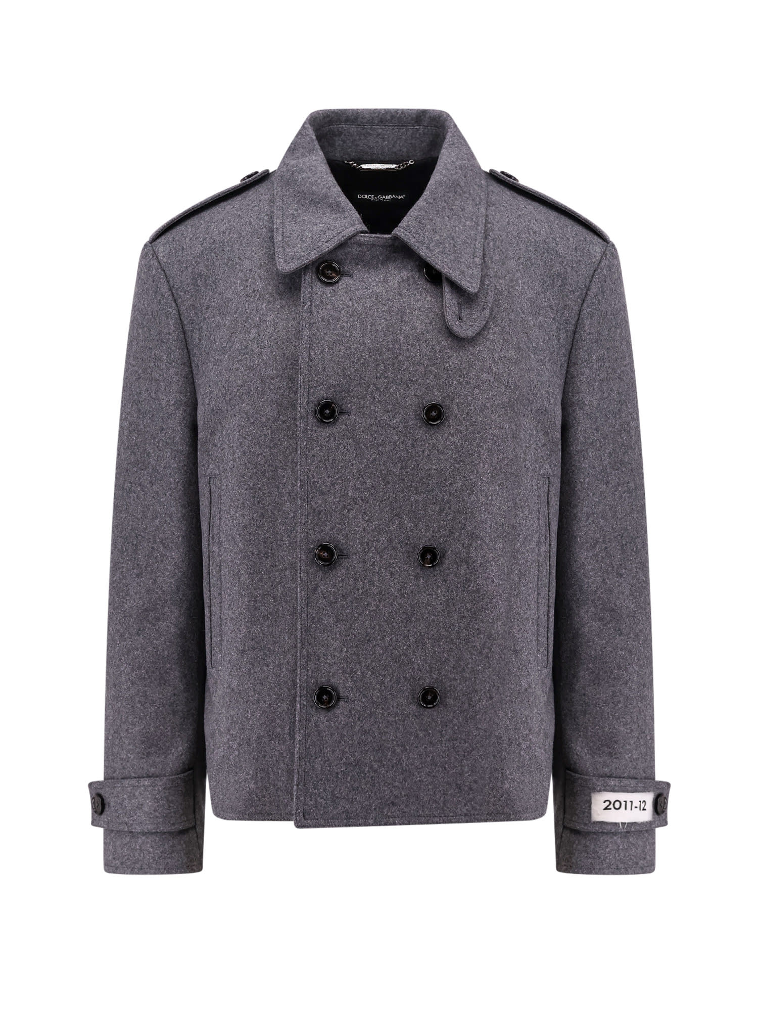 Shop Dolce & Gabbana Coat In Grey