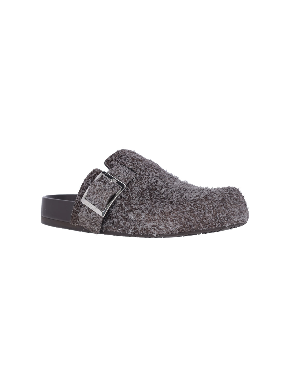 Loewe Ease Buckle Mule In Dark Brown In Brown