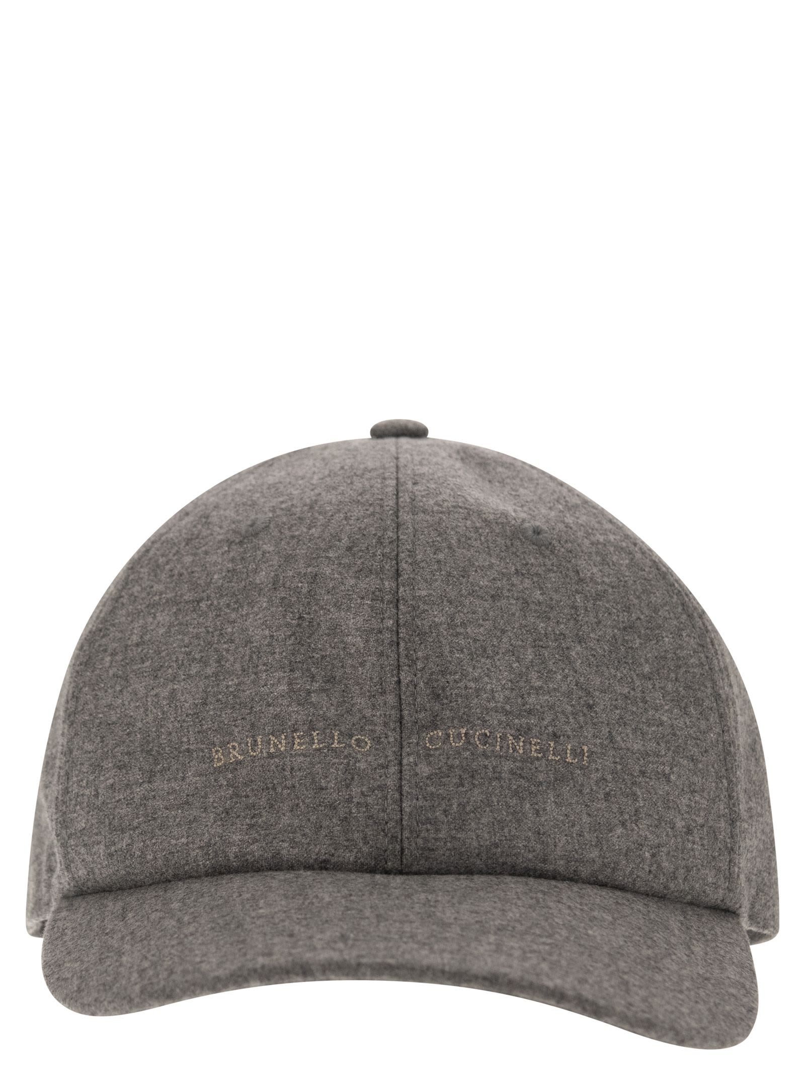 Dark Grey Oasi Cashmere Baseball Cap