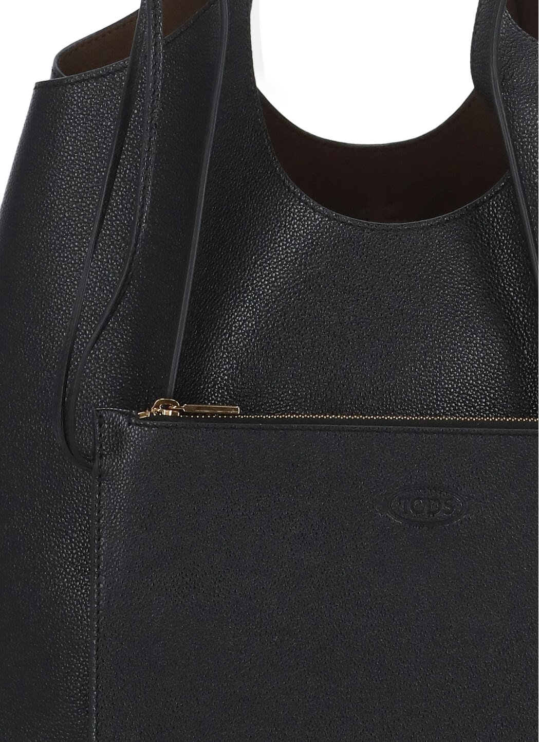 Tod's T Timeless Shopping Bag In Black