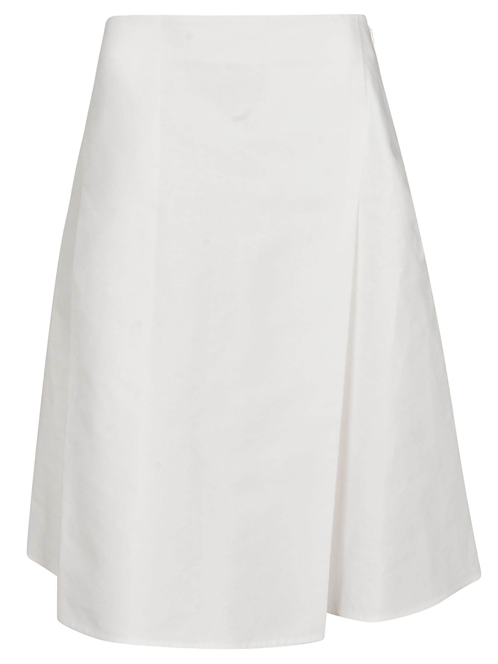 Shop Marni Wrap Skirt In Lily White