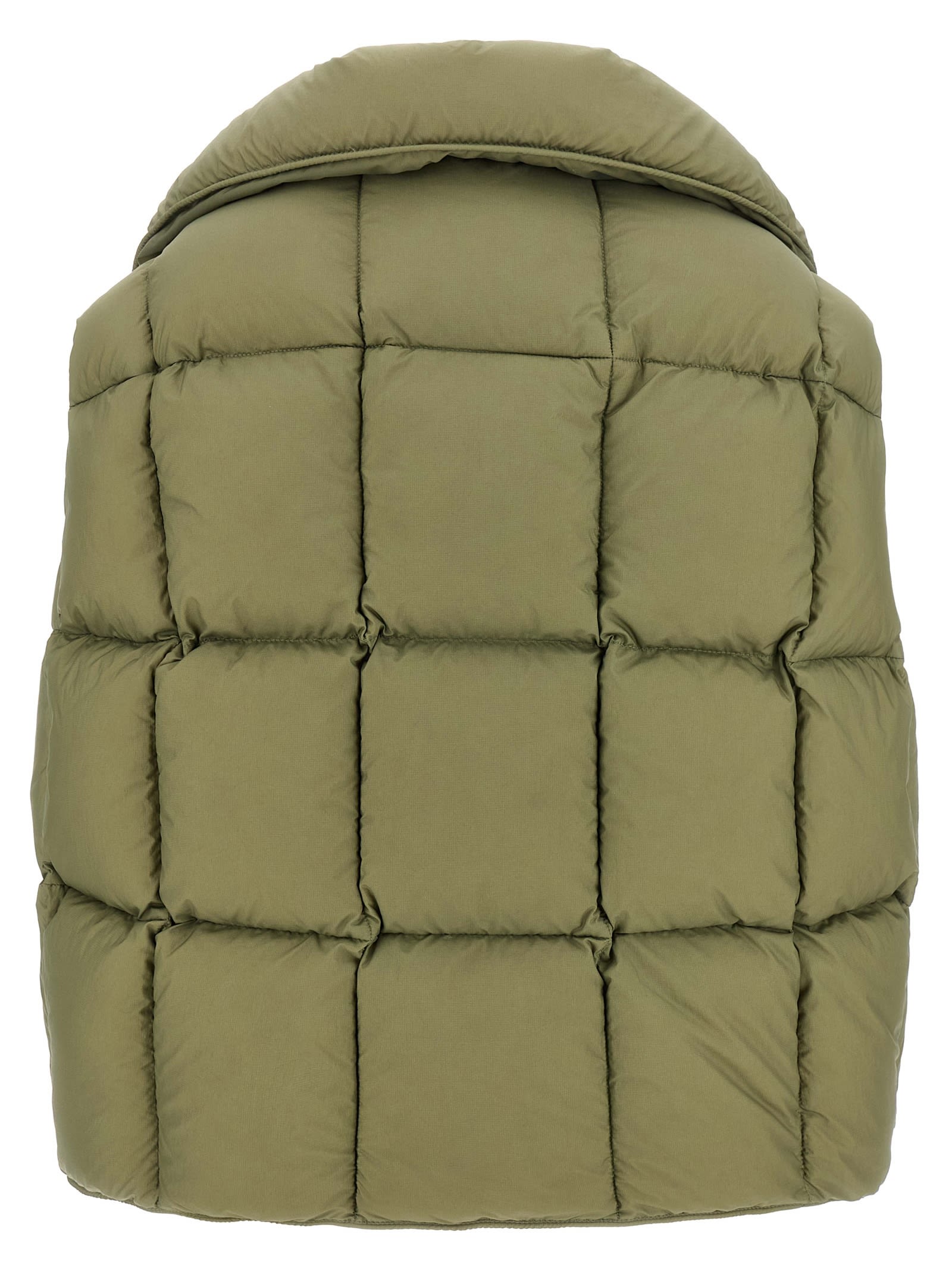 Ienki Ienki Cozy Cloud Quilted Pillow-collar Vest In Green