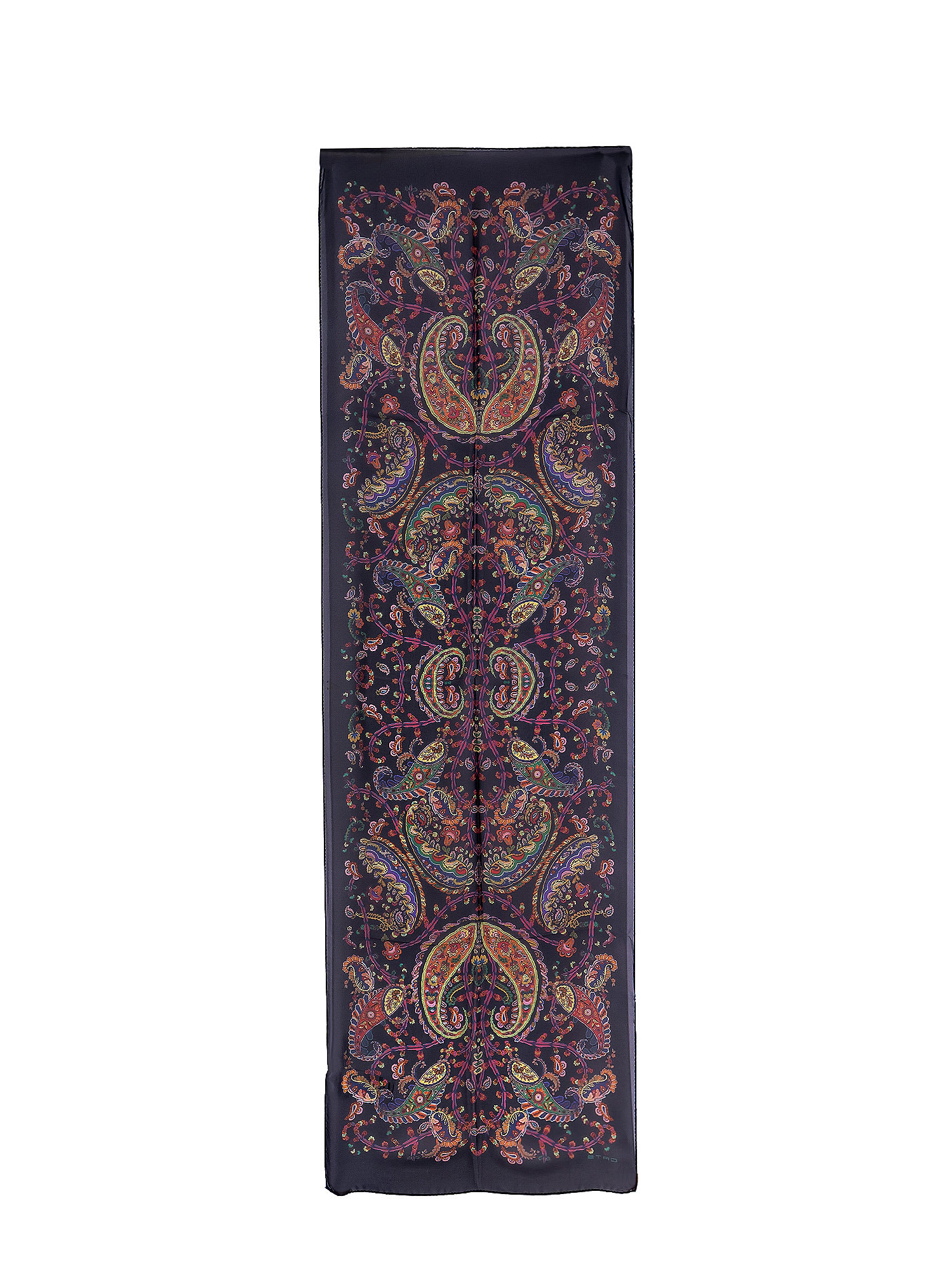Etro Multicolor Silk Scarf In Multi