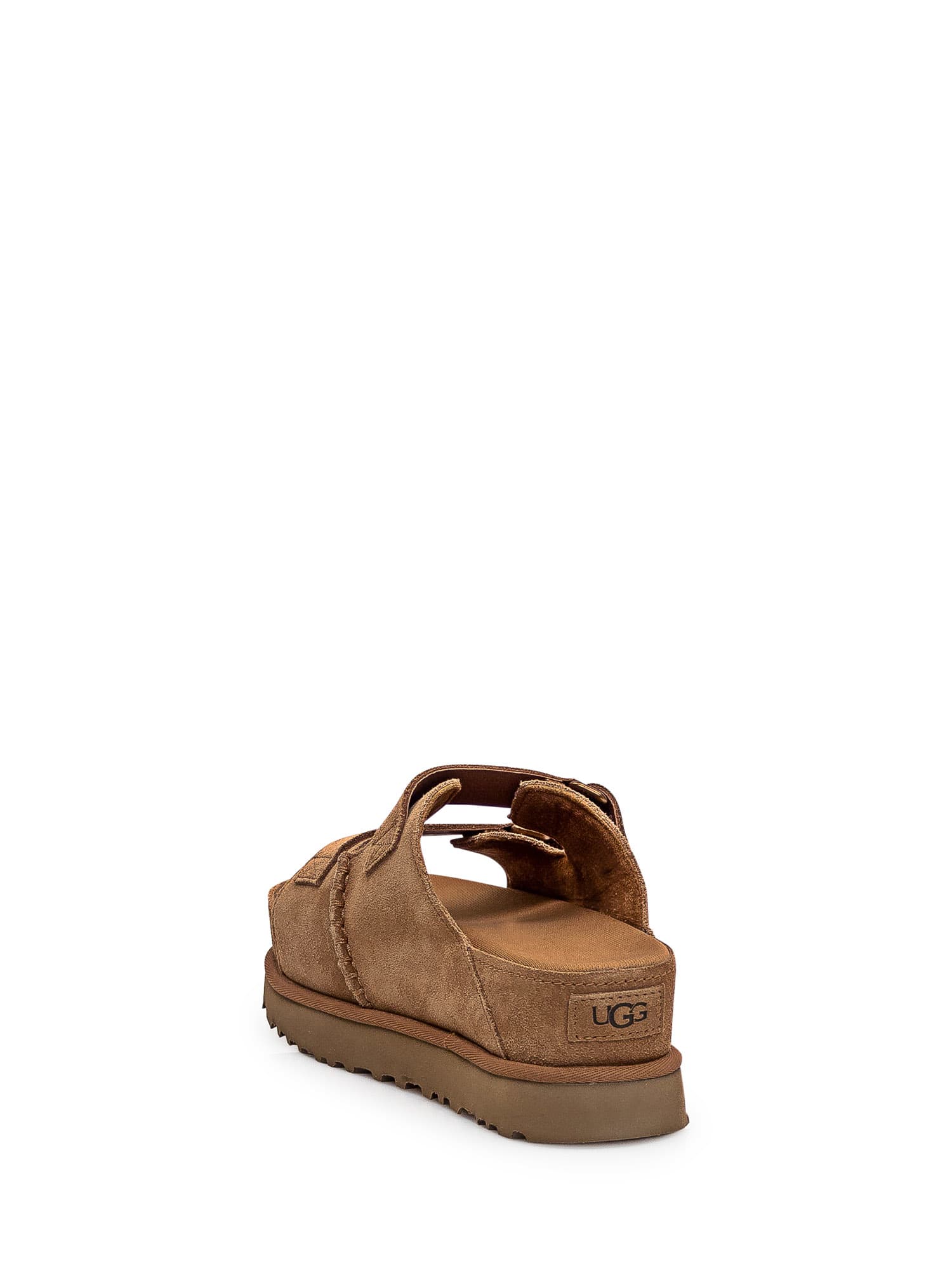 Shop Ugg Goldenstar Hi-sliders In Chestnut