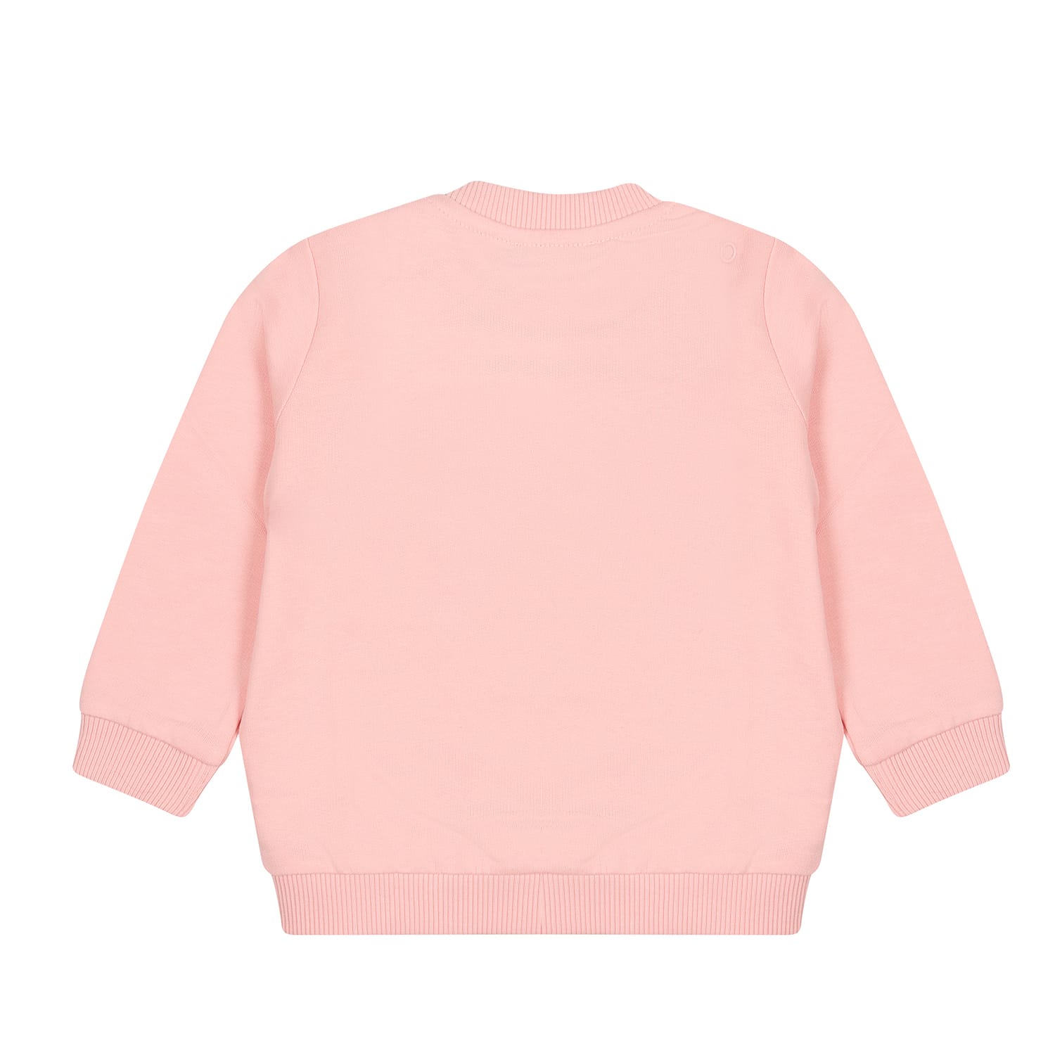 Shop Moschino Pink Sweatshirt For Babies With Teddy Bears And Logo