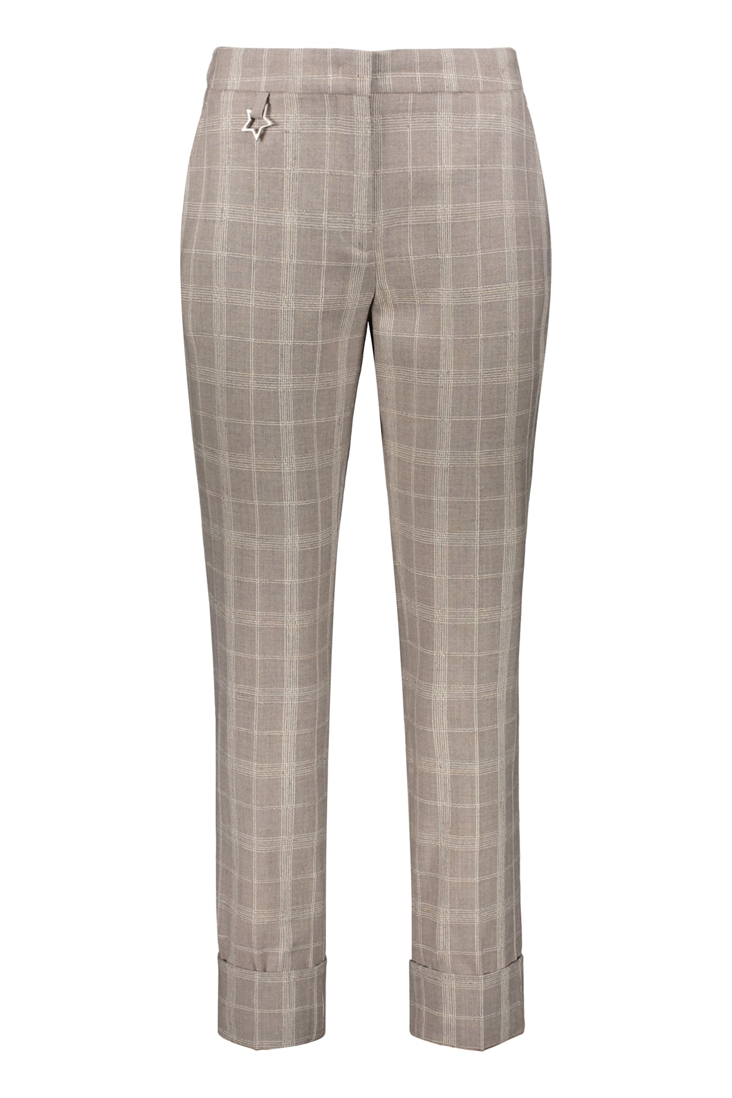 Virgin Wool Blend Trousers