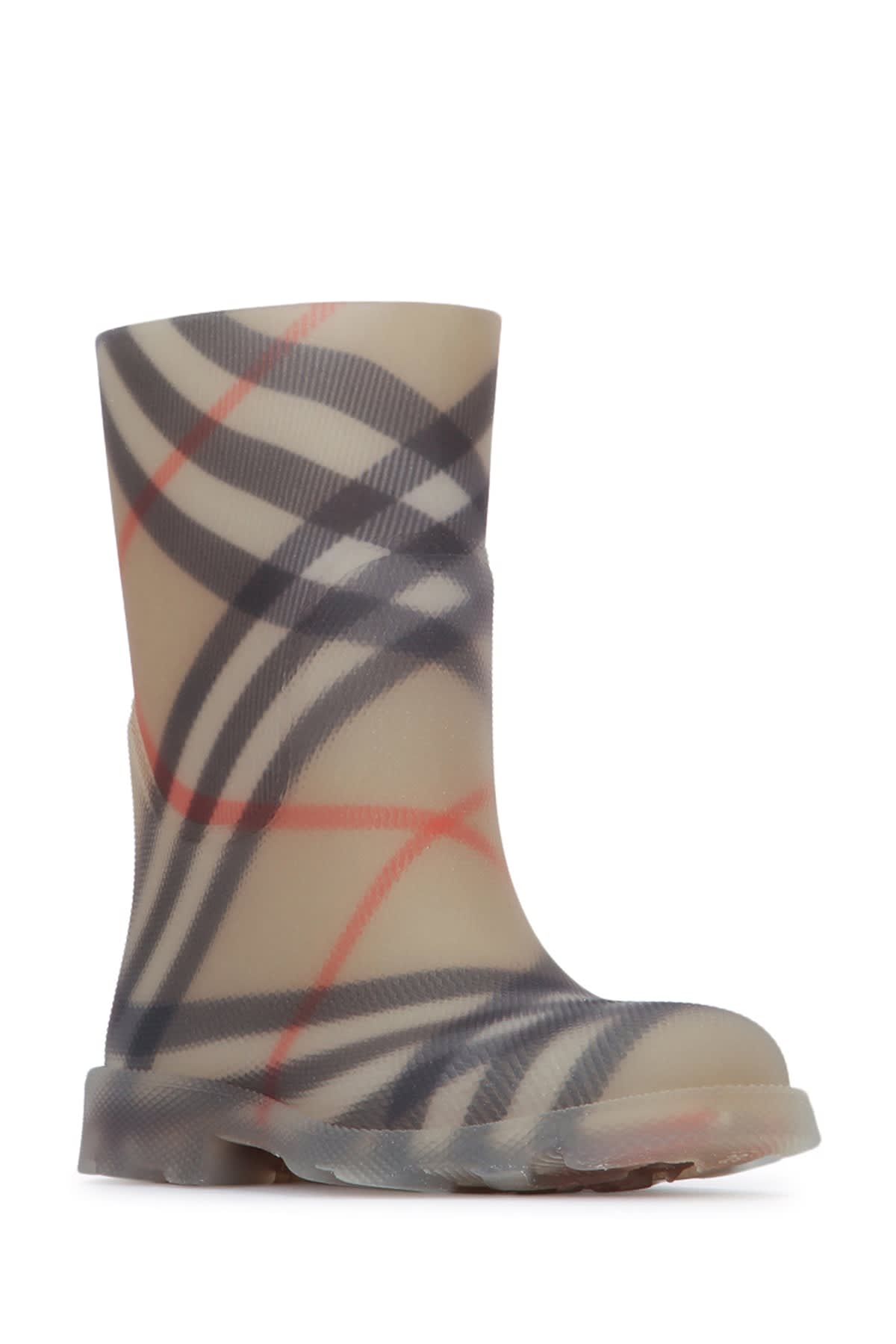 Burberry Check Marsh High Boots In Multi